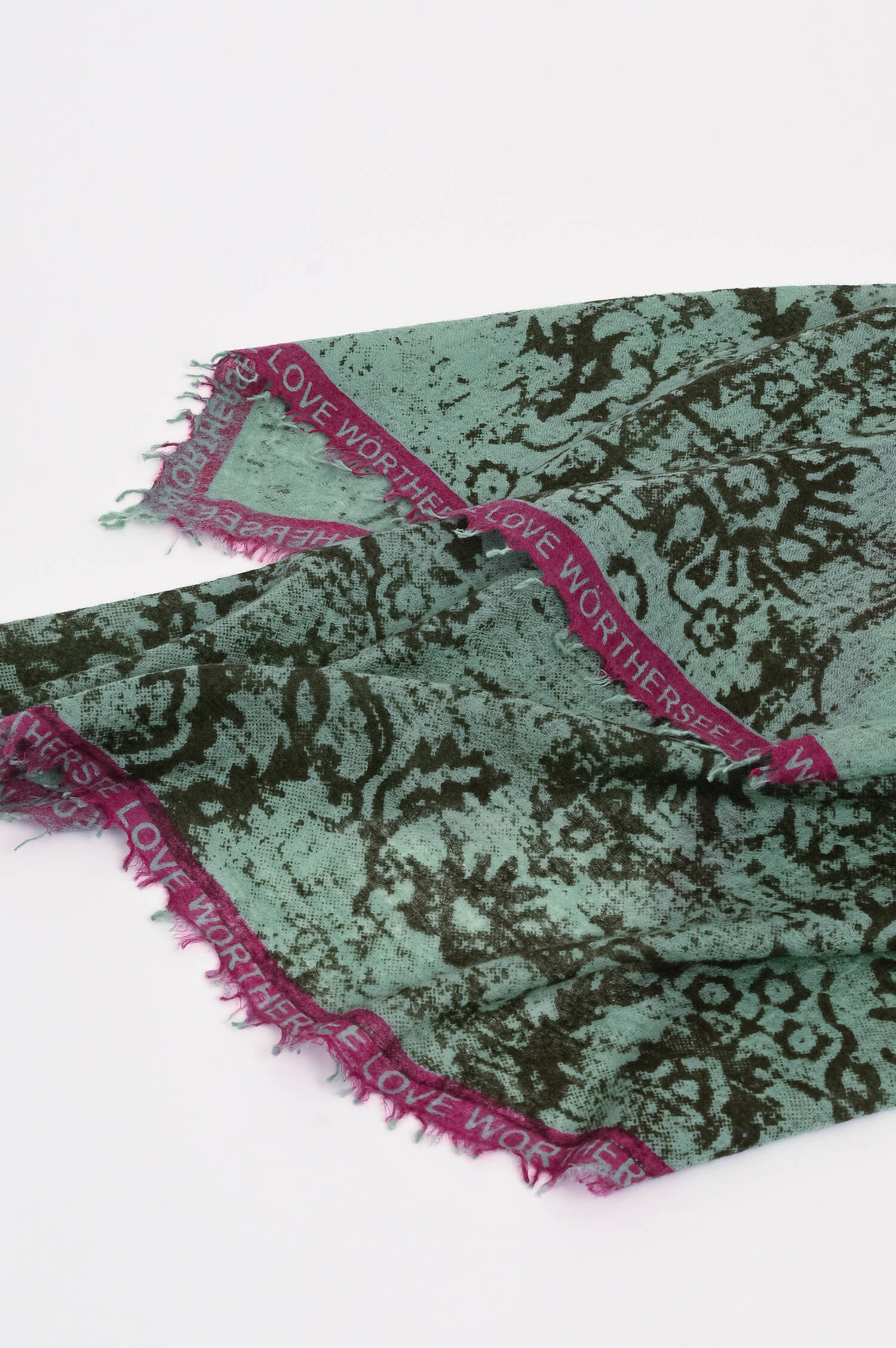 Cashmere Schal WÖRTHERSEE in Grün/Pink