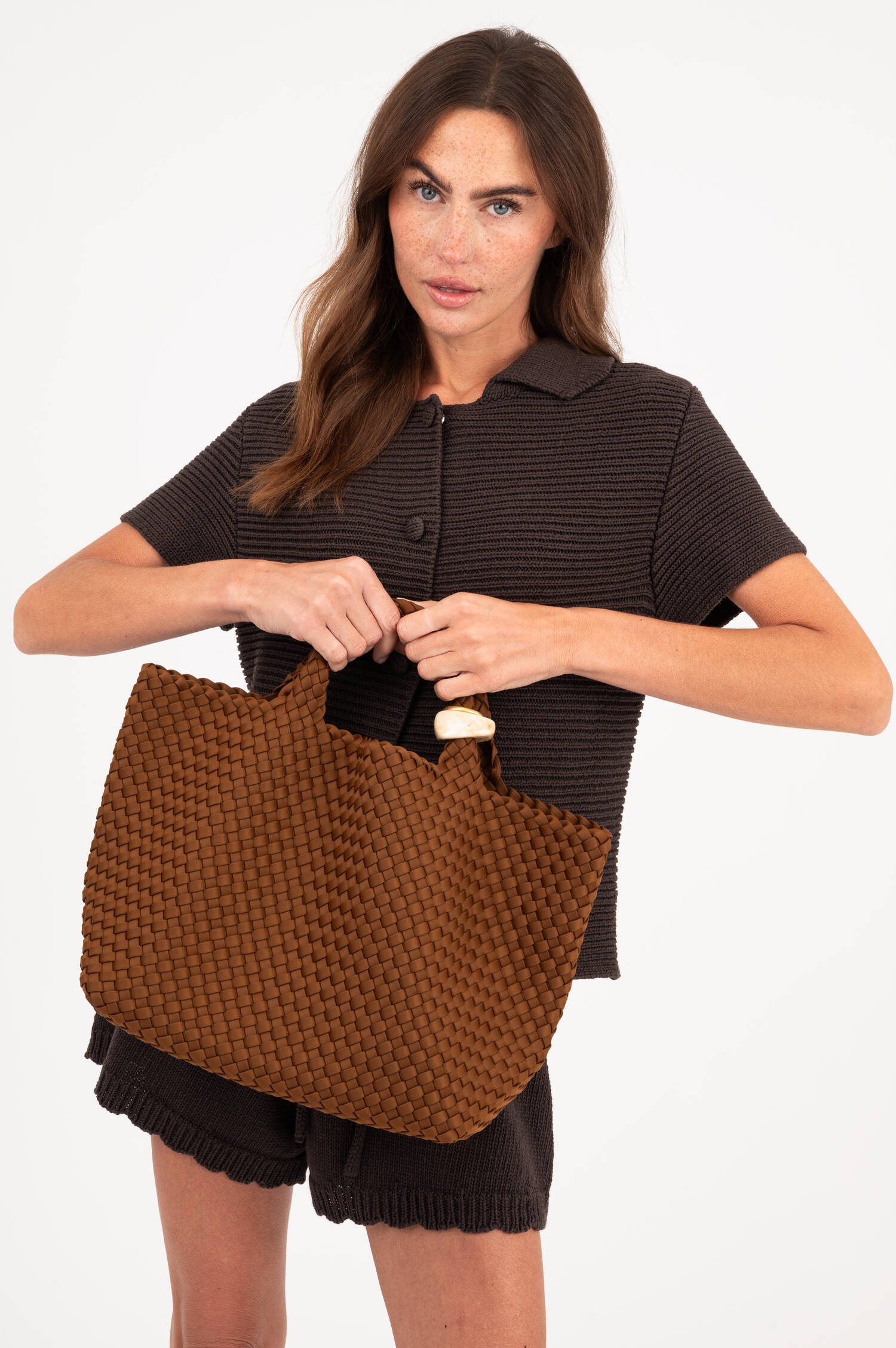 Shopper ST.BARTH MEDIUM in Cognac