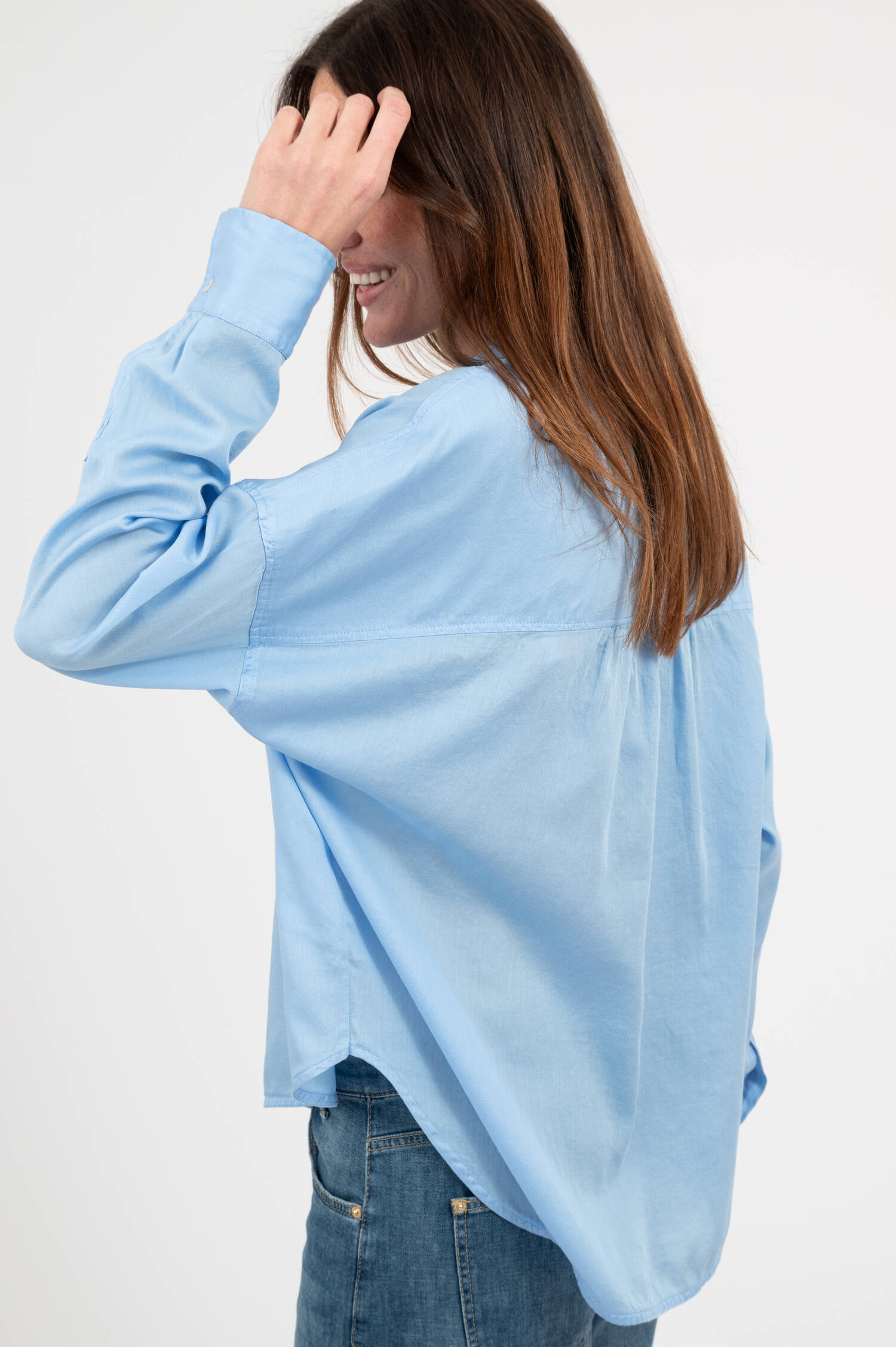 Bluse SANDY in Hellblau