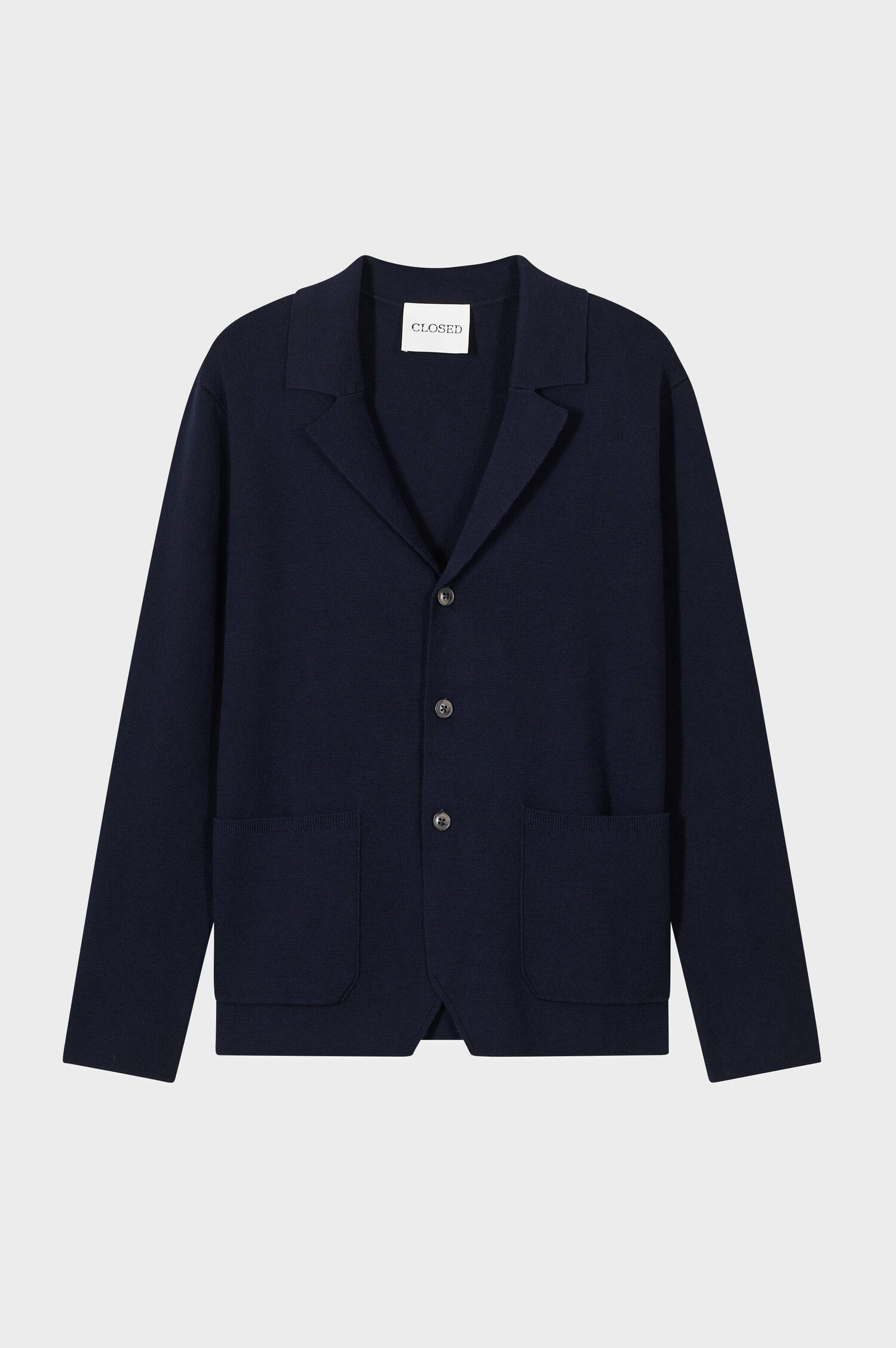 Strick Sakko in Navy