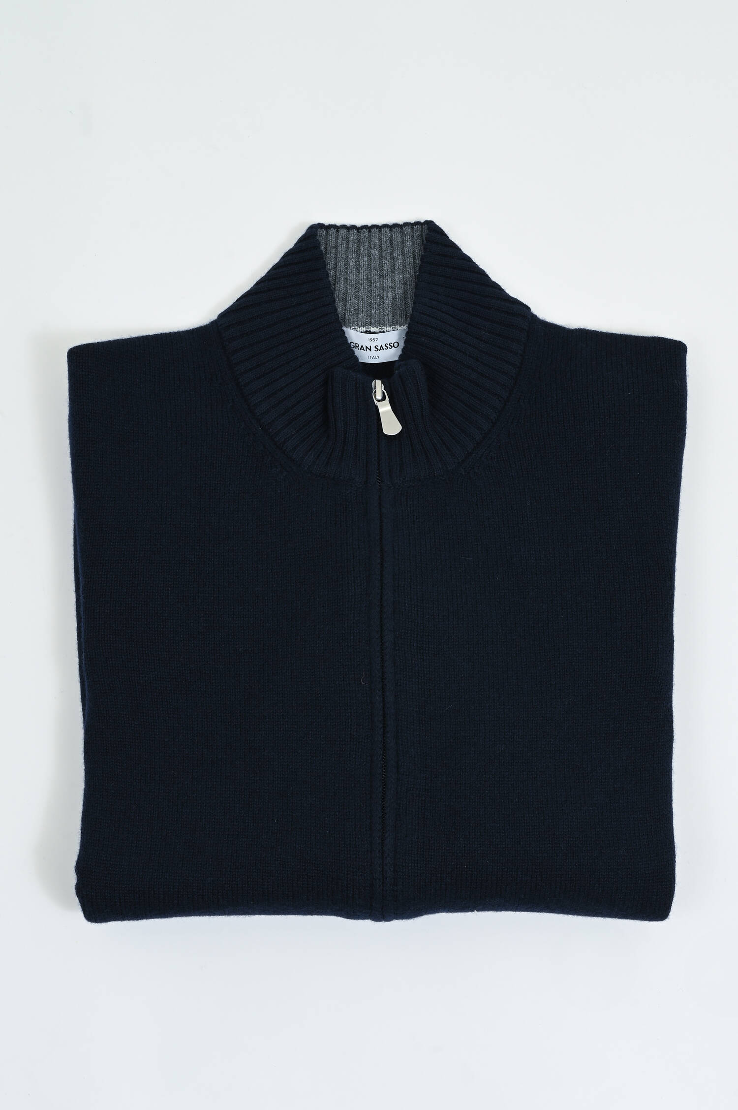 Strickweste aus Woll-Mix in Navy