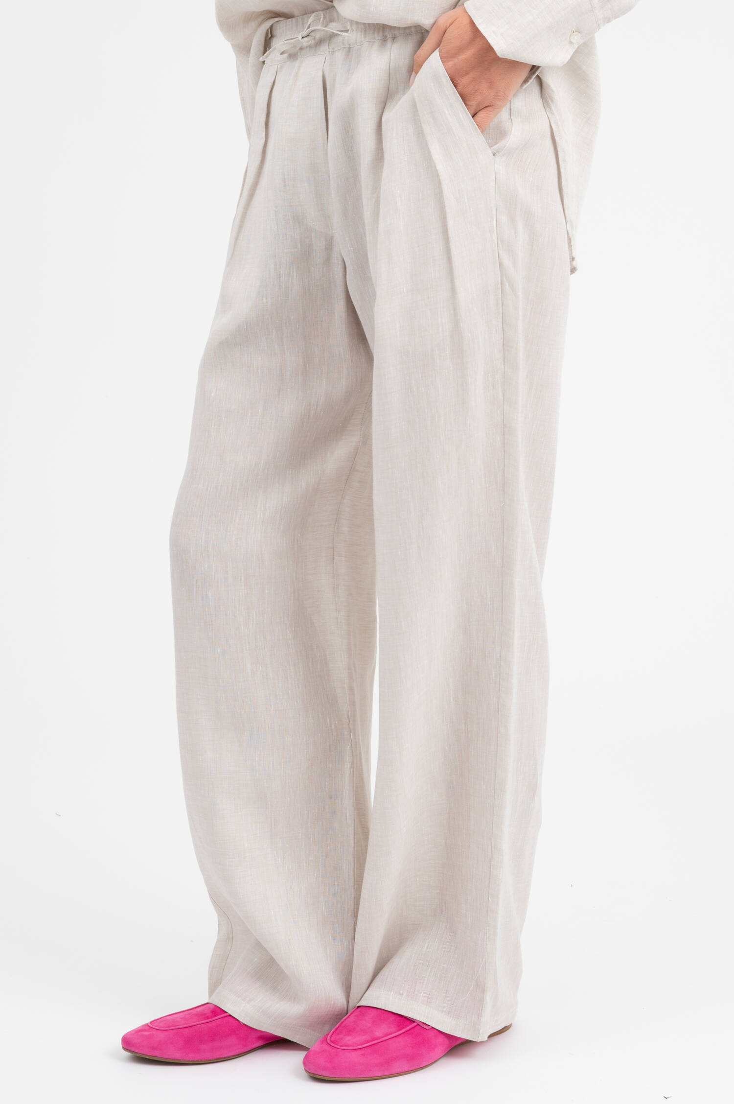 Leinenhose in Beige Leinenhose in Beige
