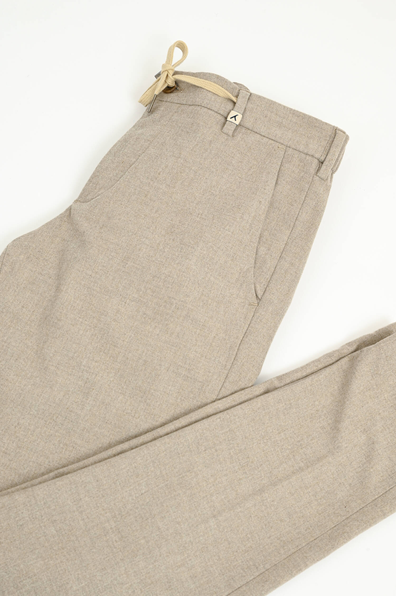 Woll-Optik Hose in Beige