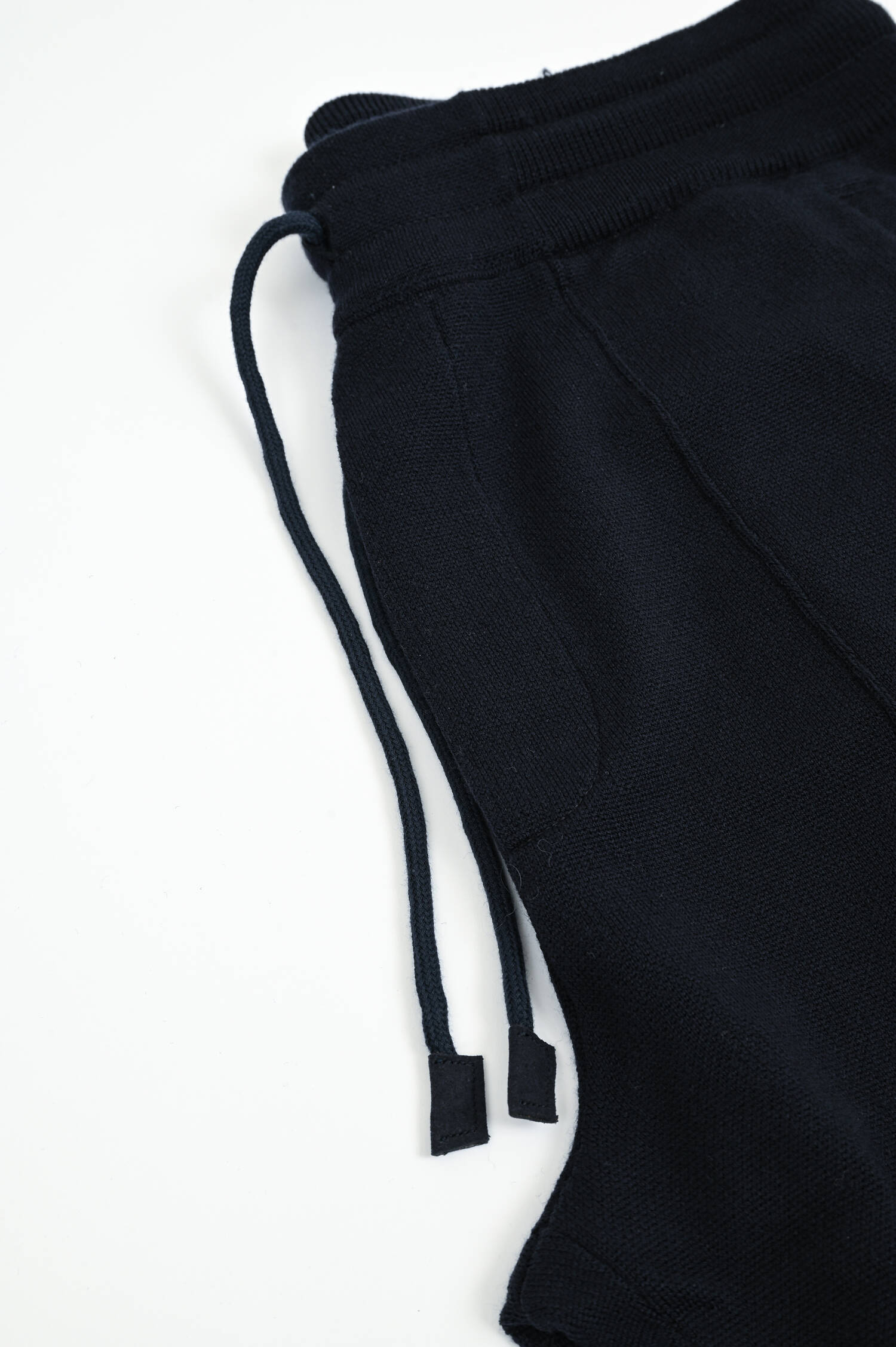 Sweatpants aus Merinowolle in Navy