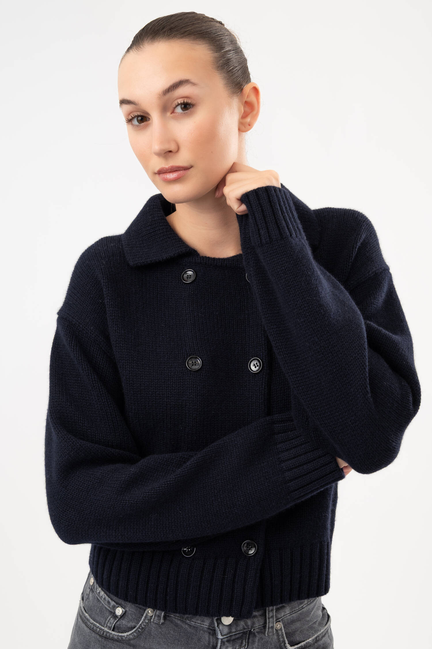 Woll-Cashmere-Cardigan in Navy Woll-Cashmere-Cardigan in Navy