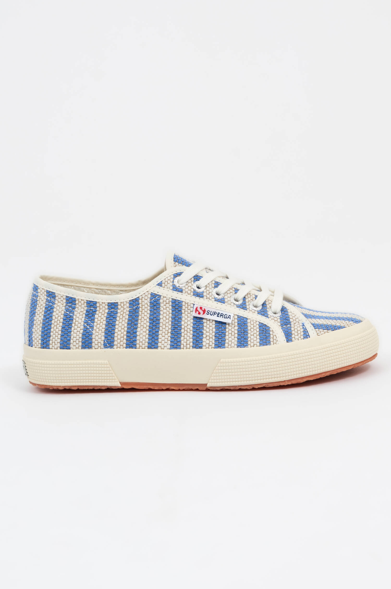 Sneaker COTTON STRIPES in Blau/Weiß
