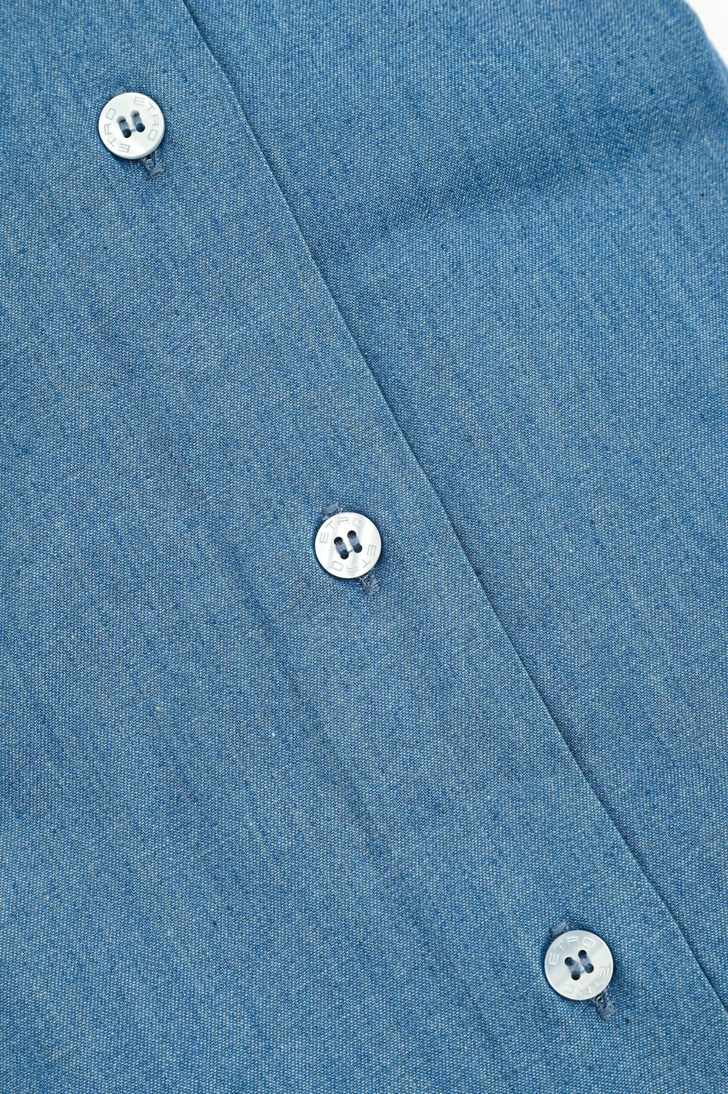 Hemd aus Baumwolle in Mittelblau Hemd aus Baumwolle in Mittelblau