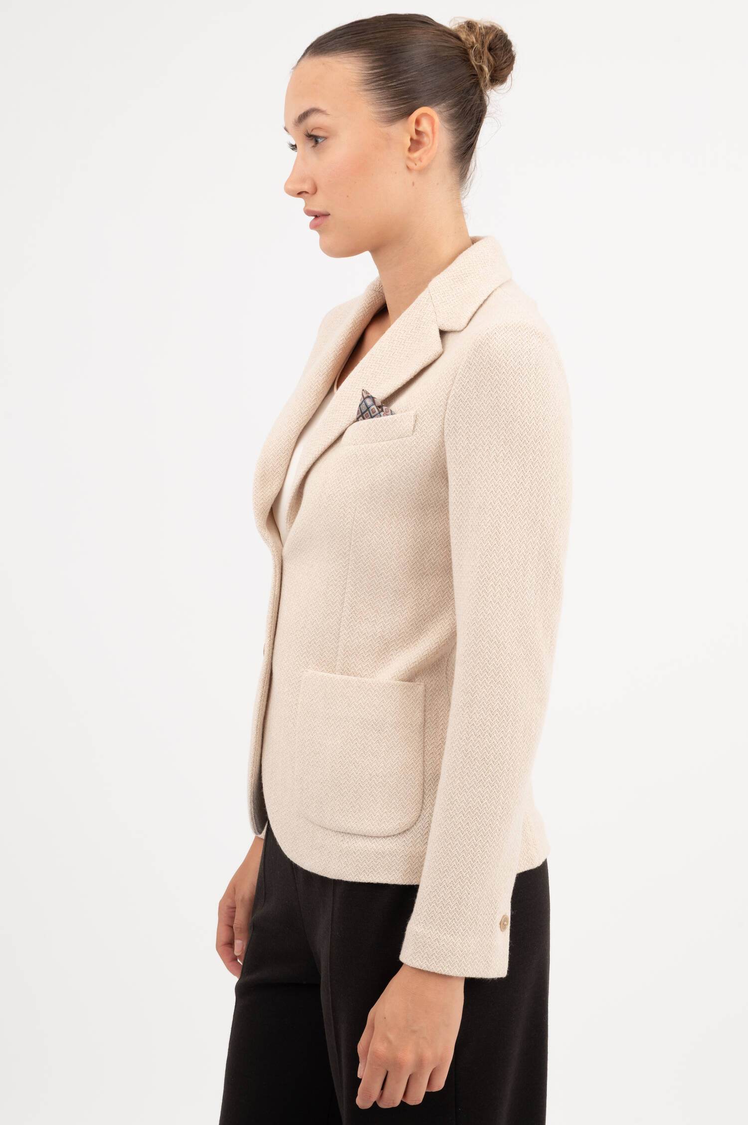 Blazer aus Schurwolle in Cream Blazer aus Schurwolle in Cream