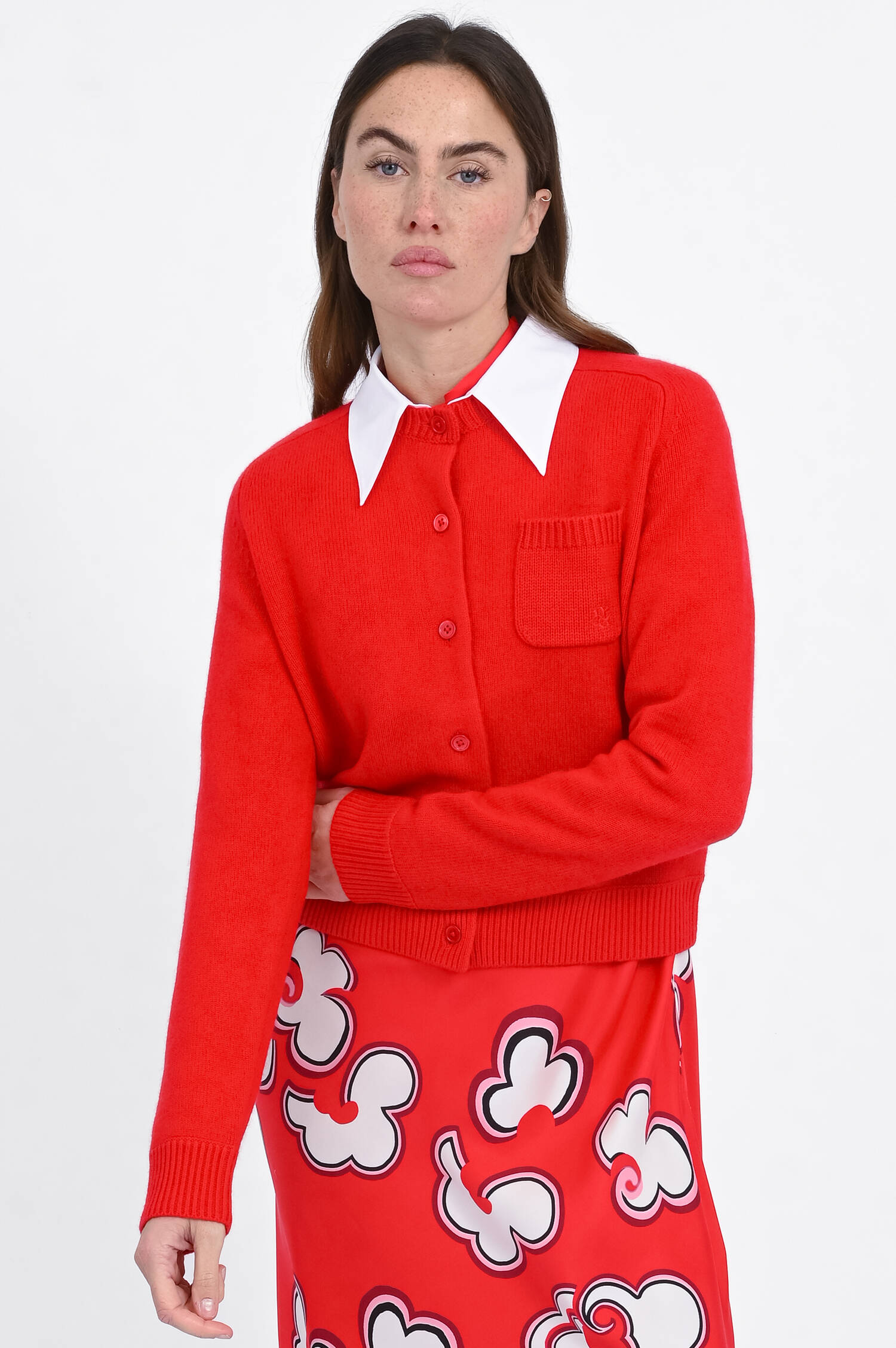 Woll-Cashmere-Cardigan in Lollipop