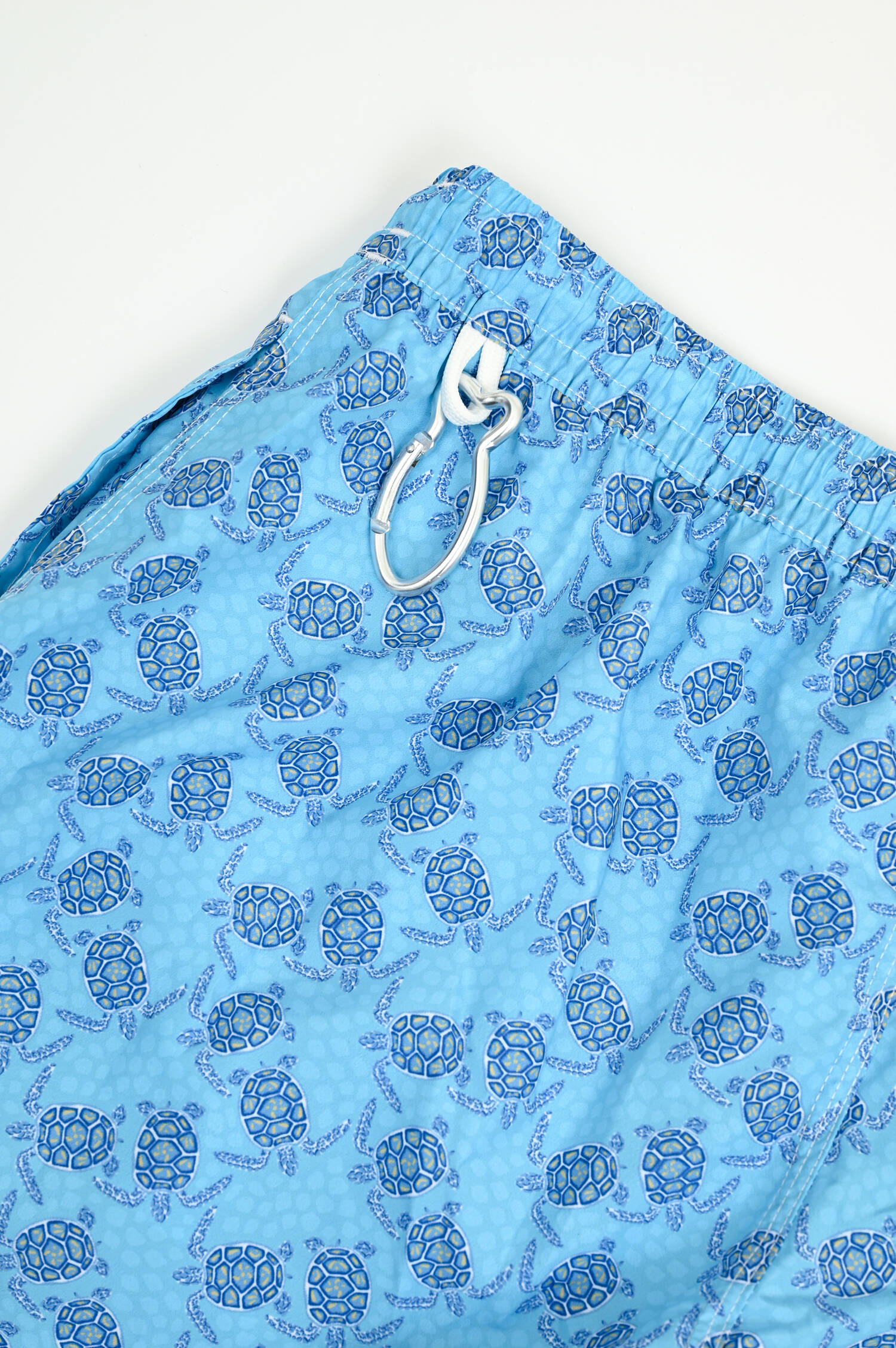 Badehose mit Schildkröten-Muster in Türkis