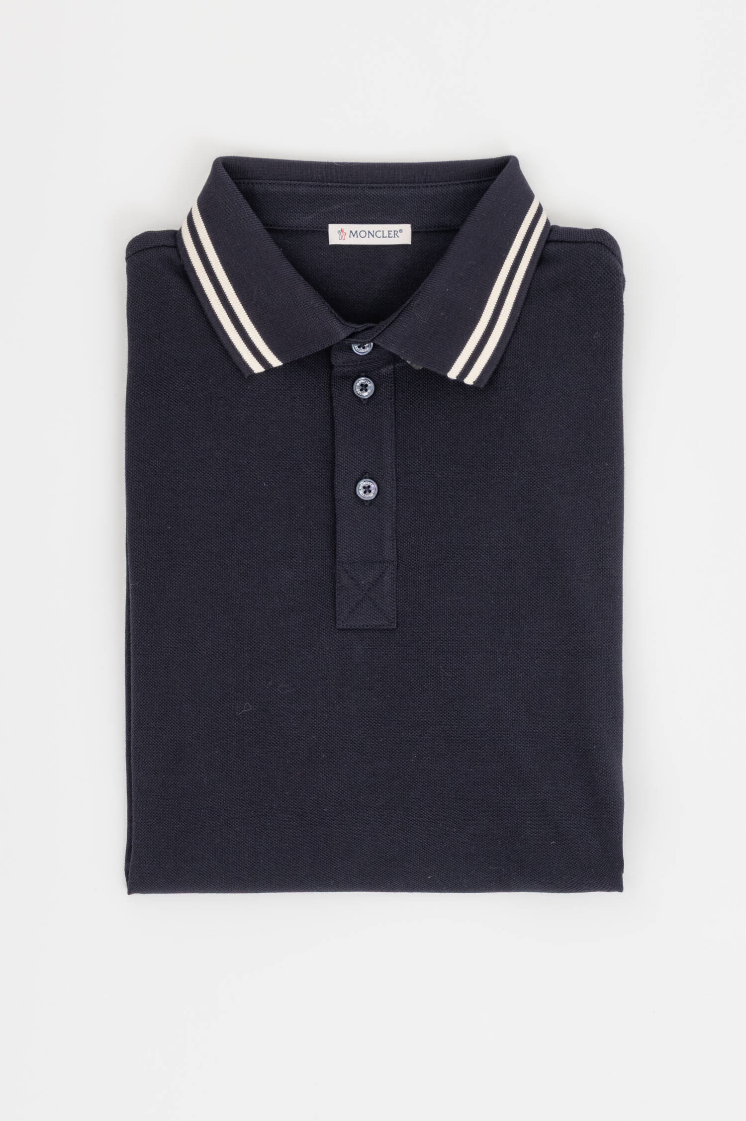 Polo-Shirt mit Streifakzenten n Navy