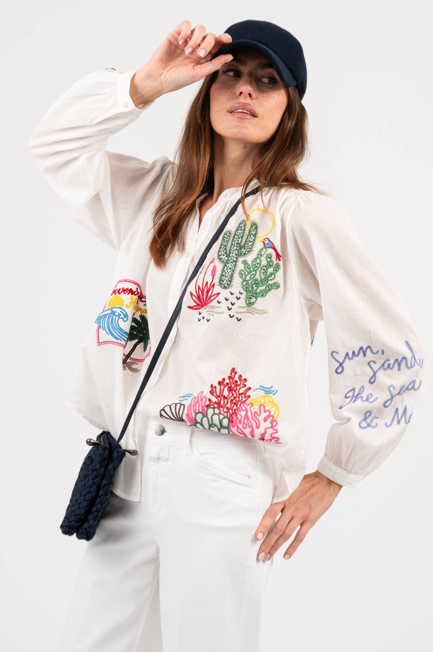 Strick Basecap in Navy