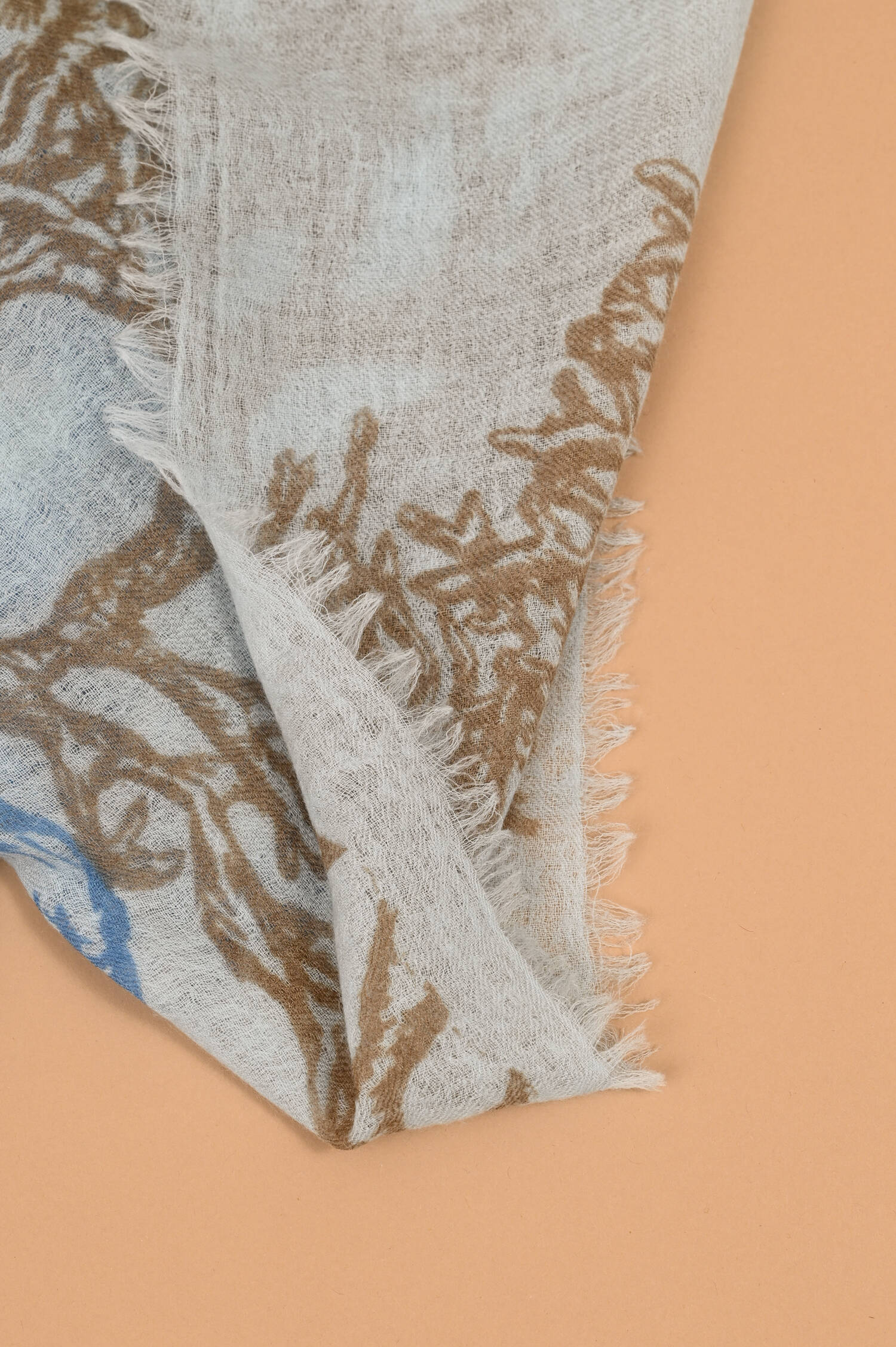 Cashmere Tuch FINE in Blau