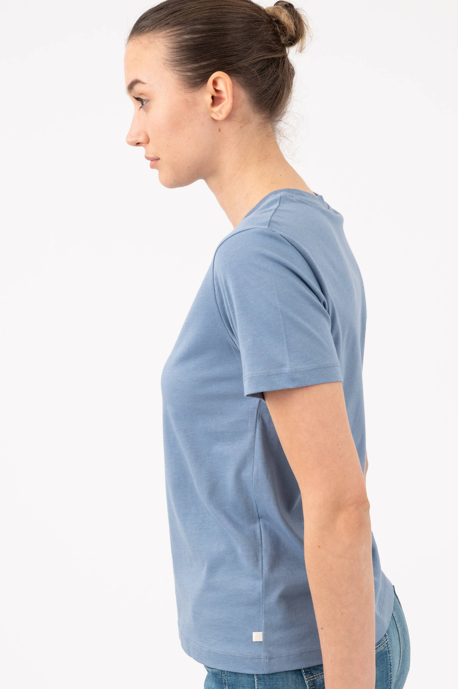 Basic T-Shirt in Stoneblue