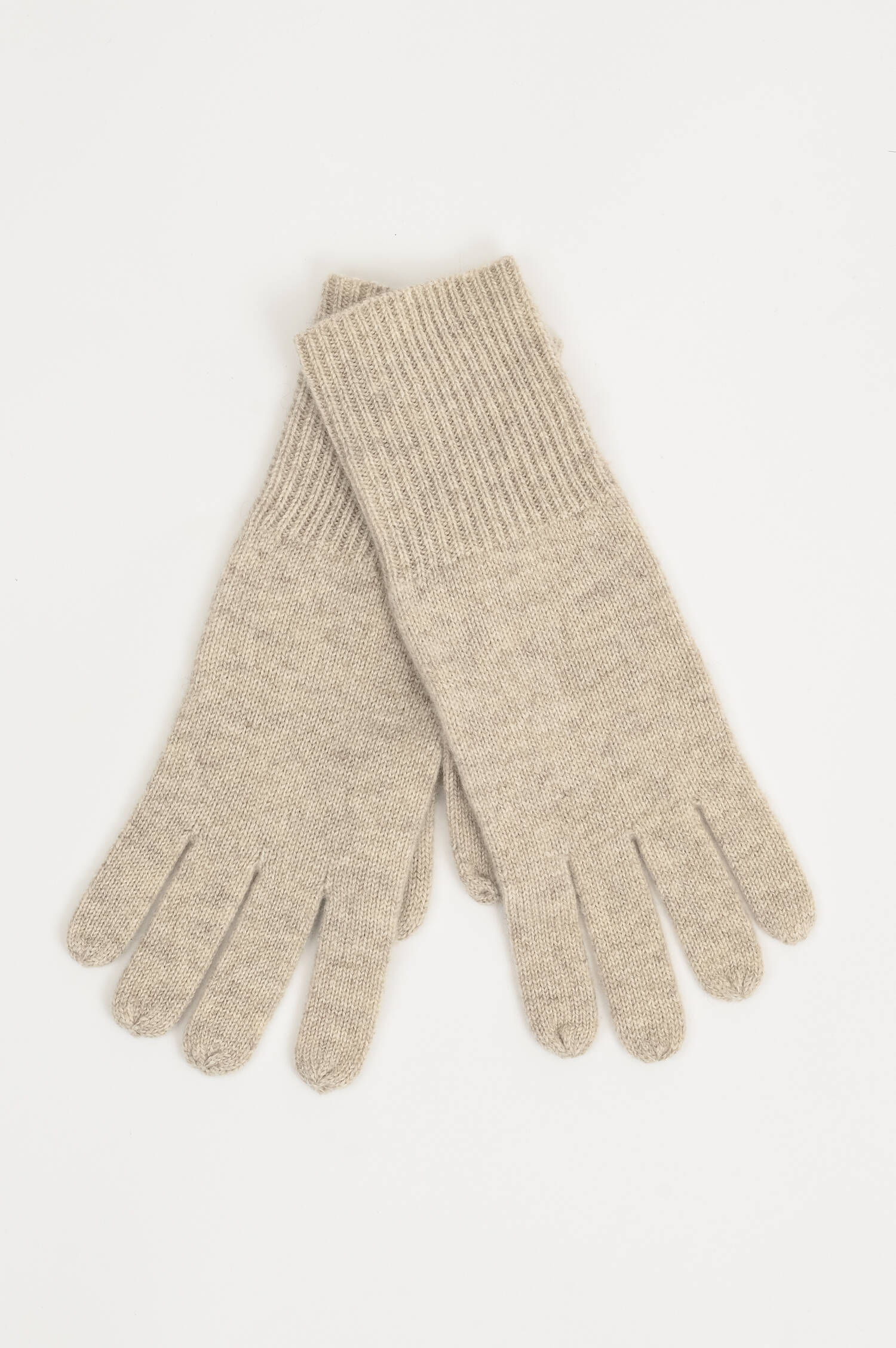 Cashmere Handschuhe in Hellbeige