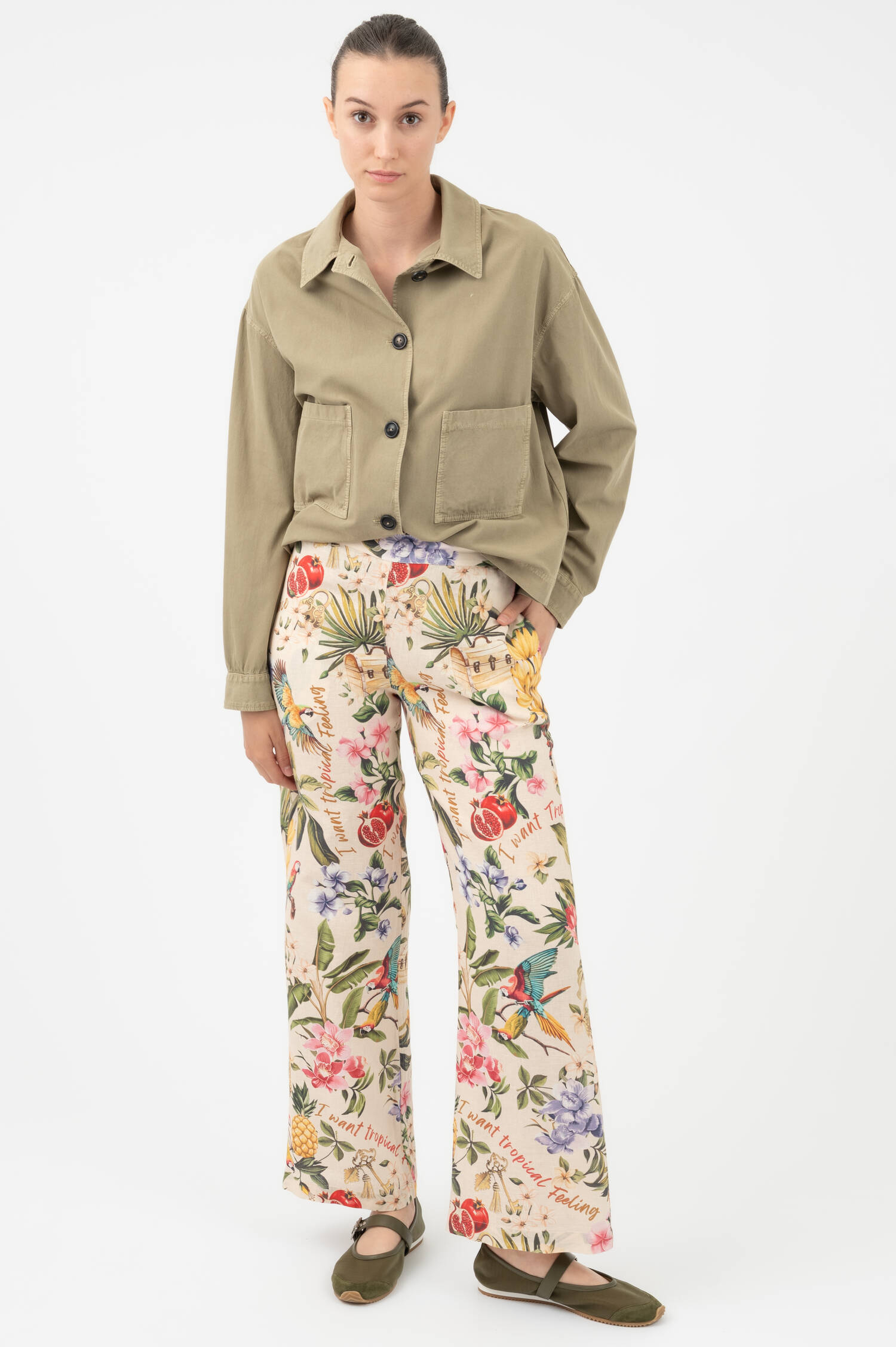 Leinenschlupfhose TROPICAL in Beige Leinenschlupfhose TROPICAL in Beige