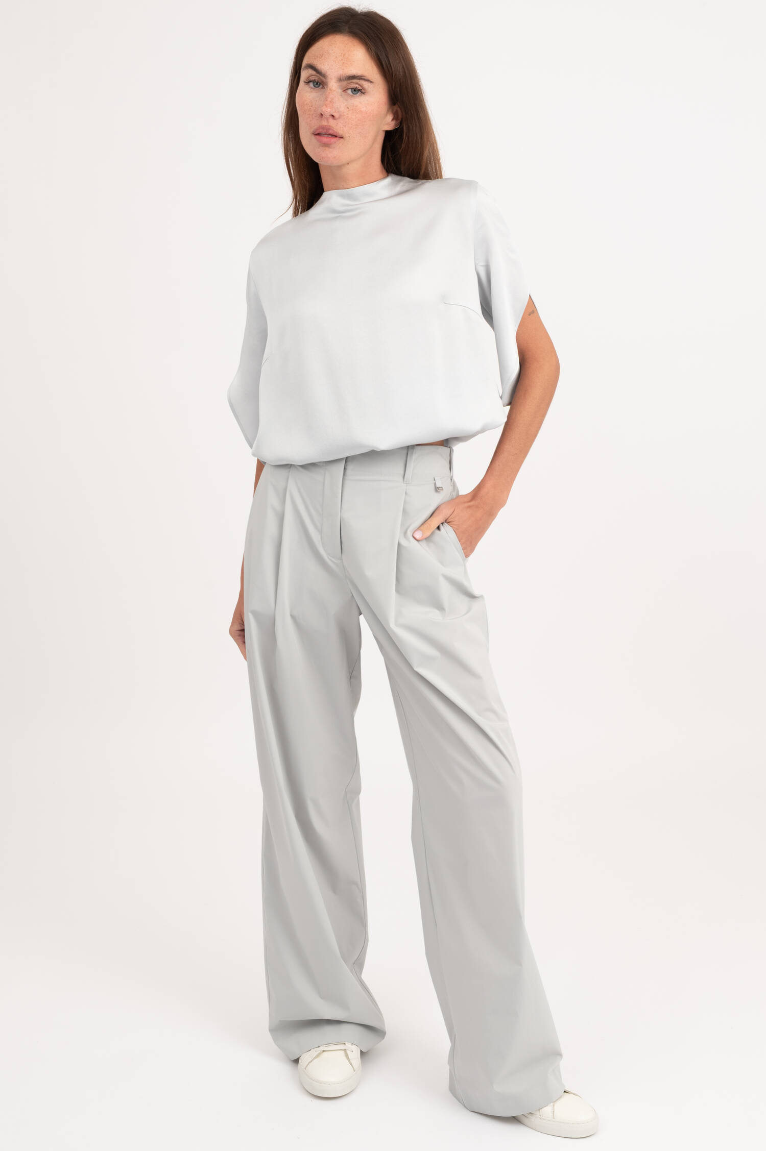 Wide Leg Hose in Hellblau Wide Leg Hose in Hellblau