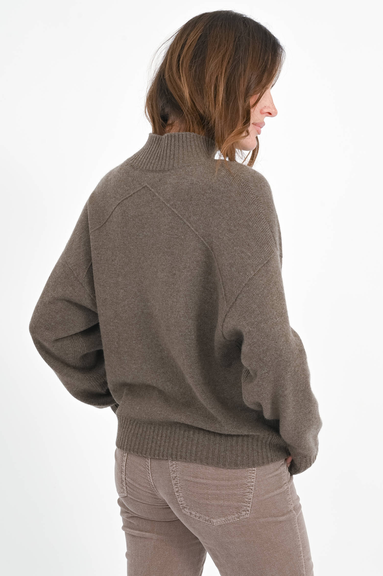 Pullover aus Cashmere in Cacao