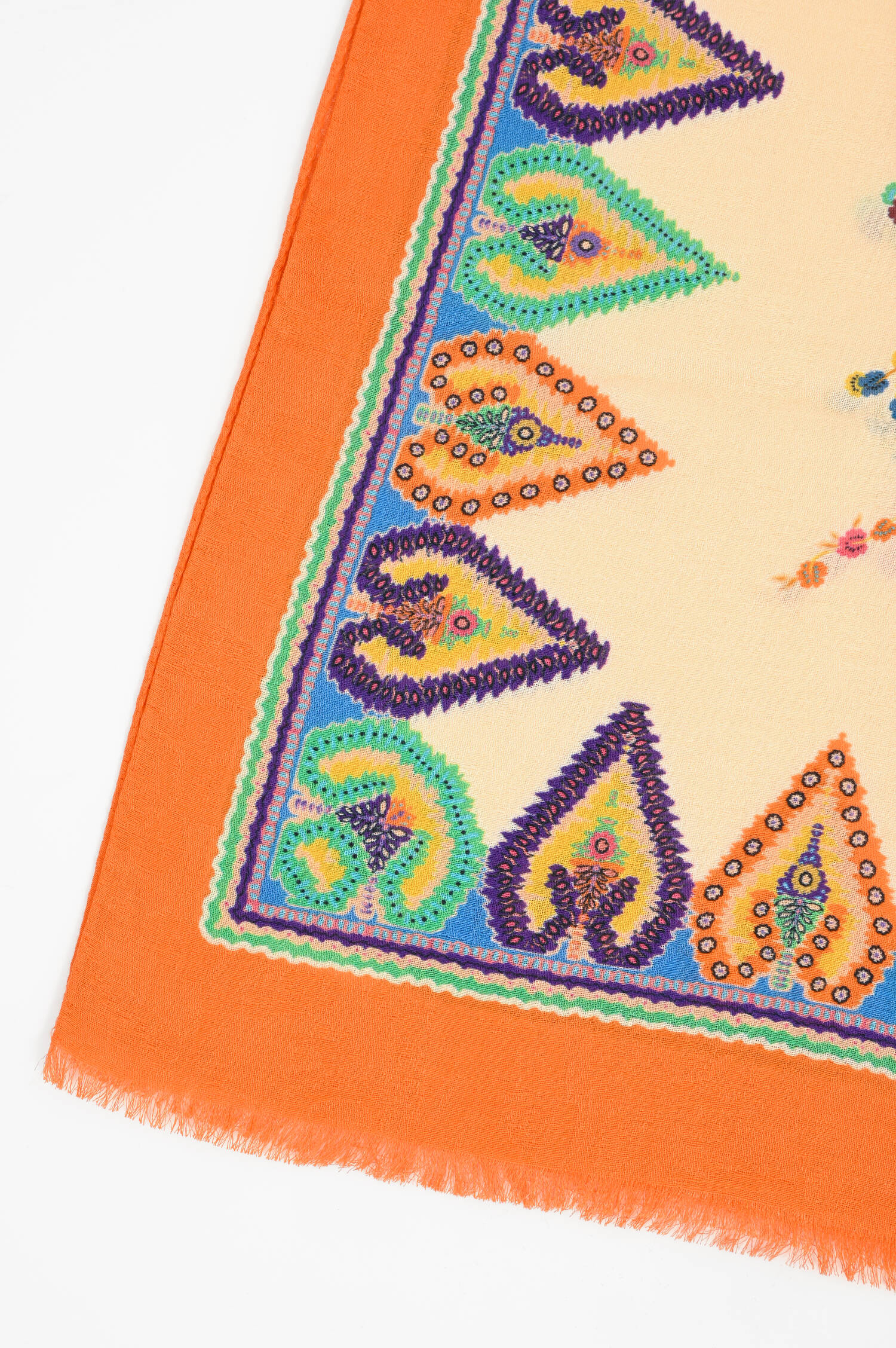 Schal aus Baumwoll-Modal-Mix in Multicolor