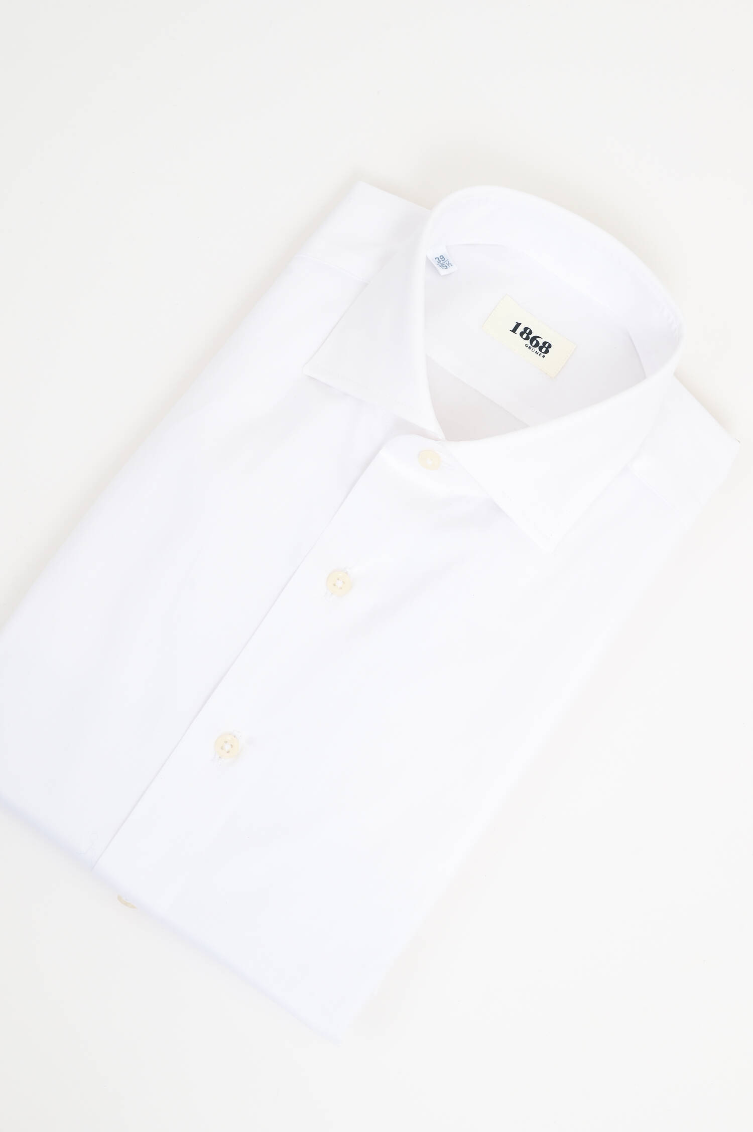 Twill Hemd in Weiß