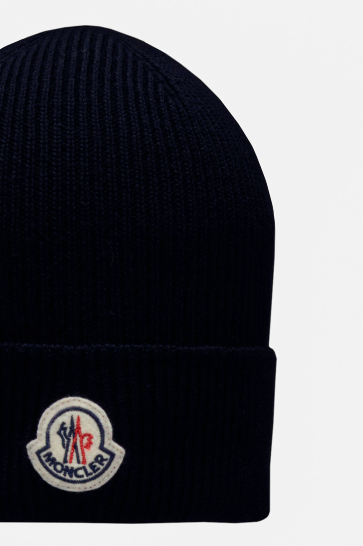 Mütze aus Schurwolle in Navy