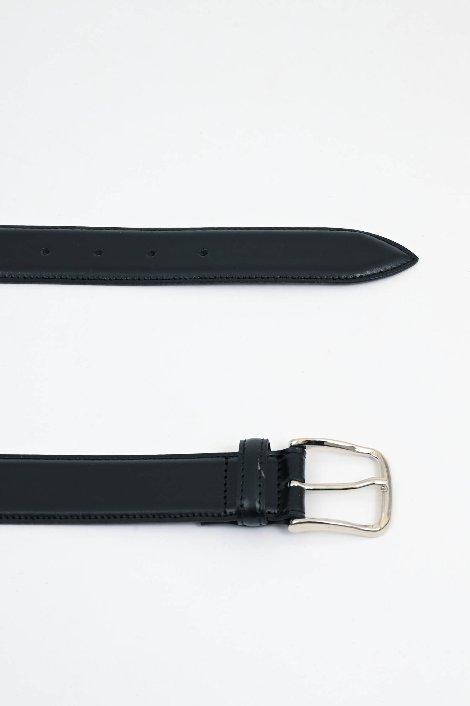 Gürtel aus Leder in Schwarz