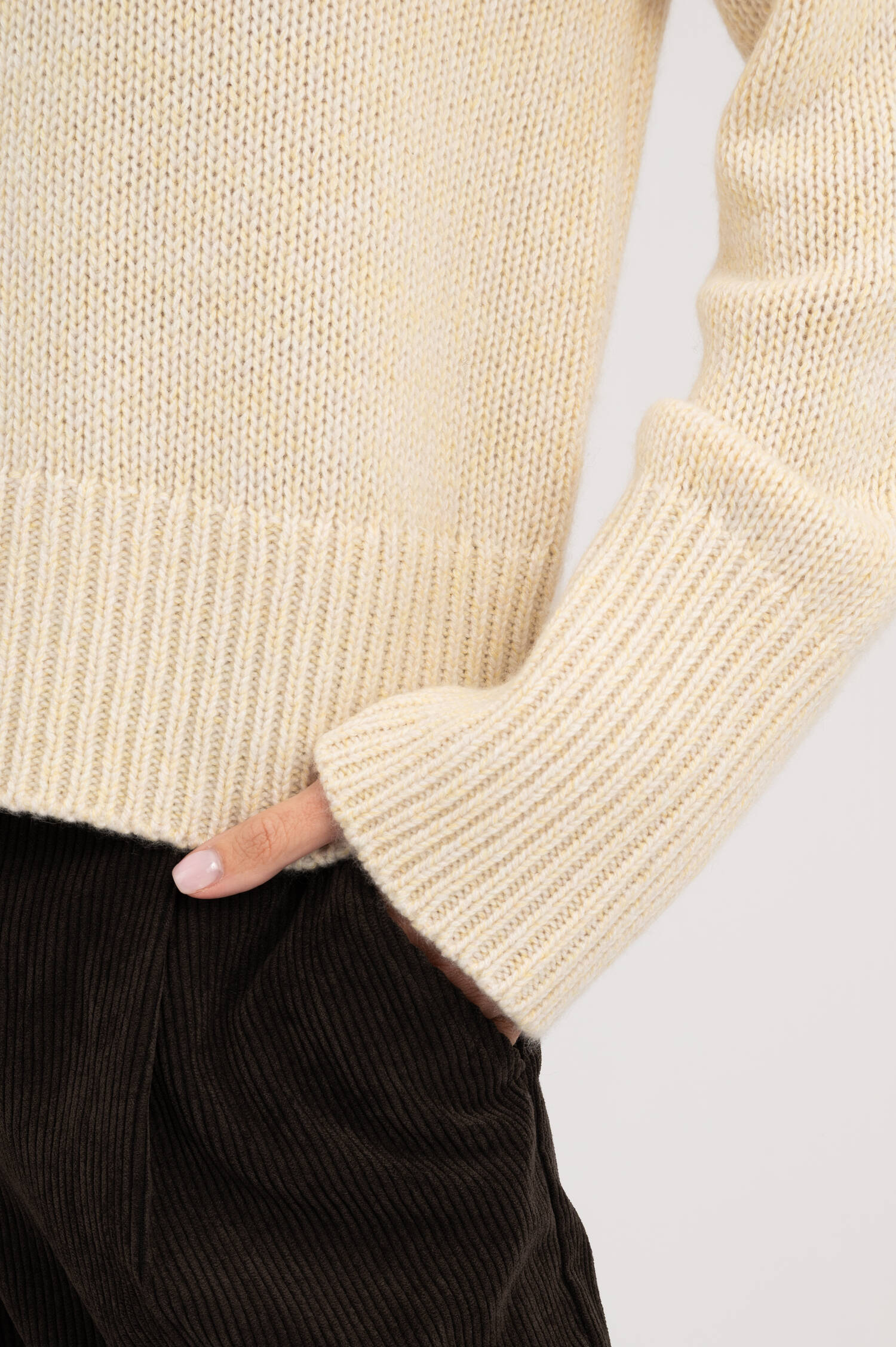 Cashmere Pullover TARIE in Gelb Cashmere Pullover TARIE in Gelb