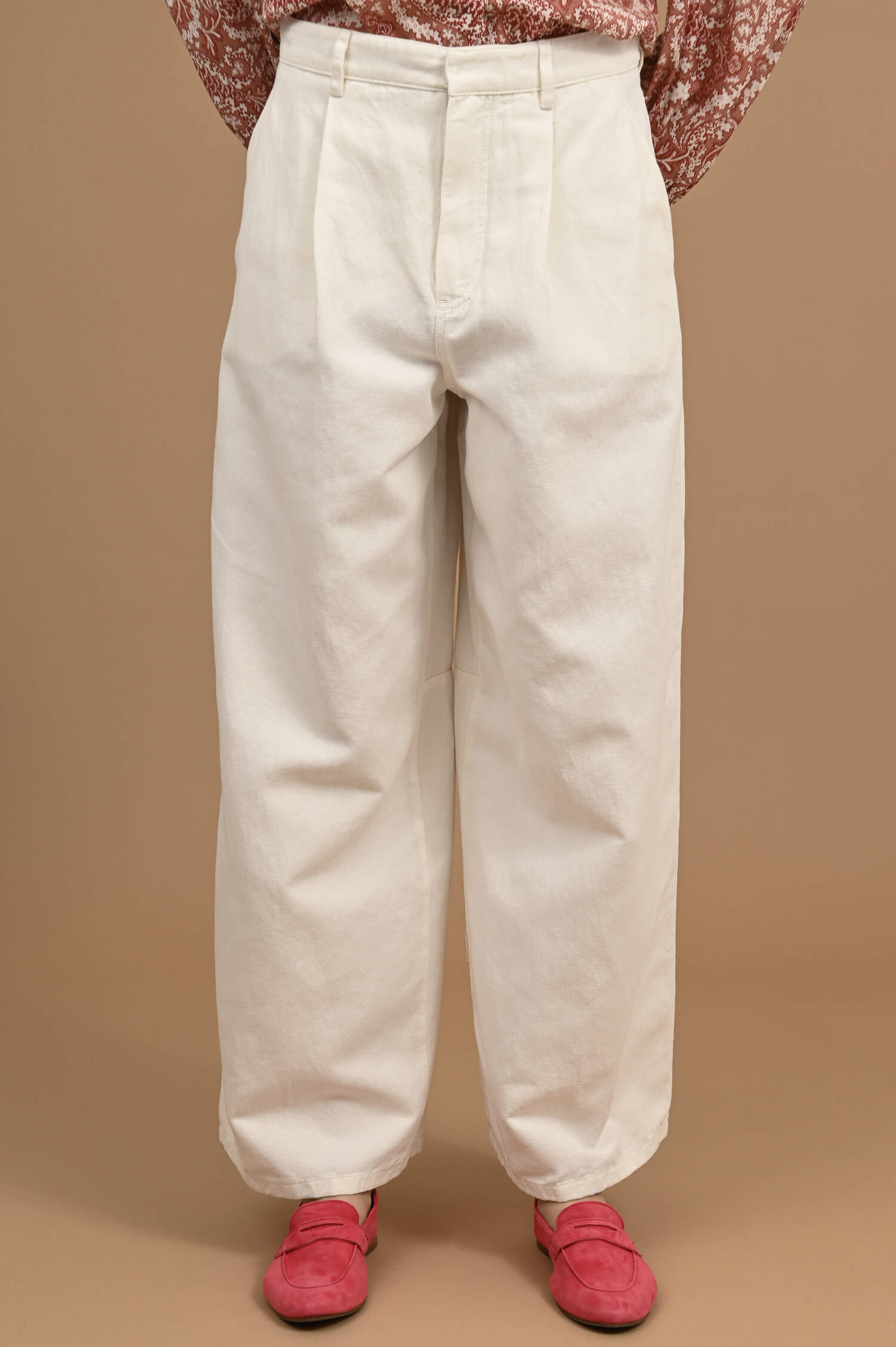 Wide-Leg Jeans ALOA in Weiß