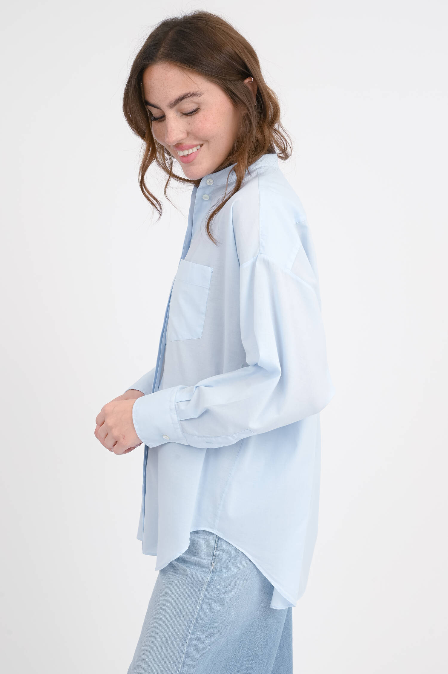 Blusenshirt KATIA in Hellblau