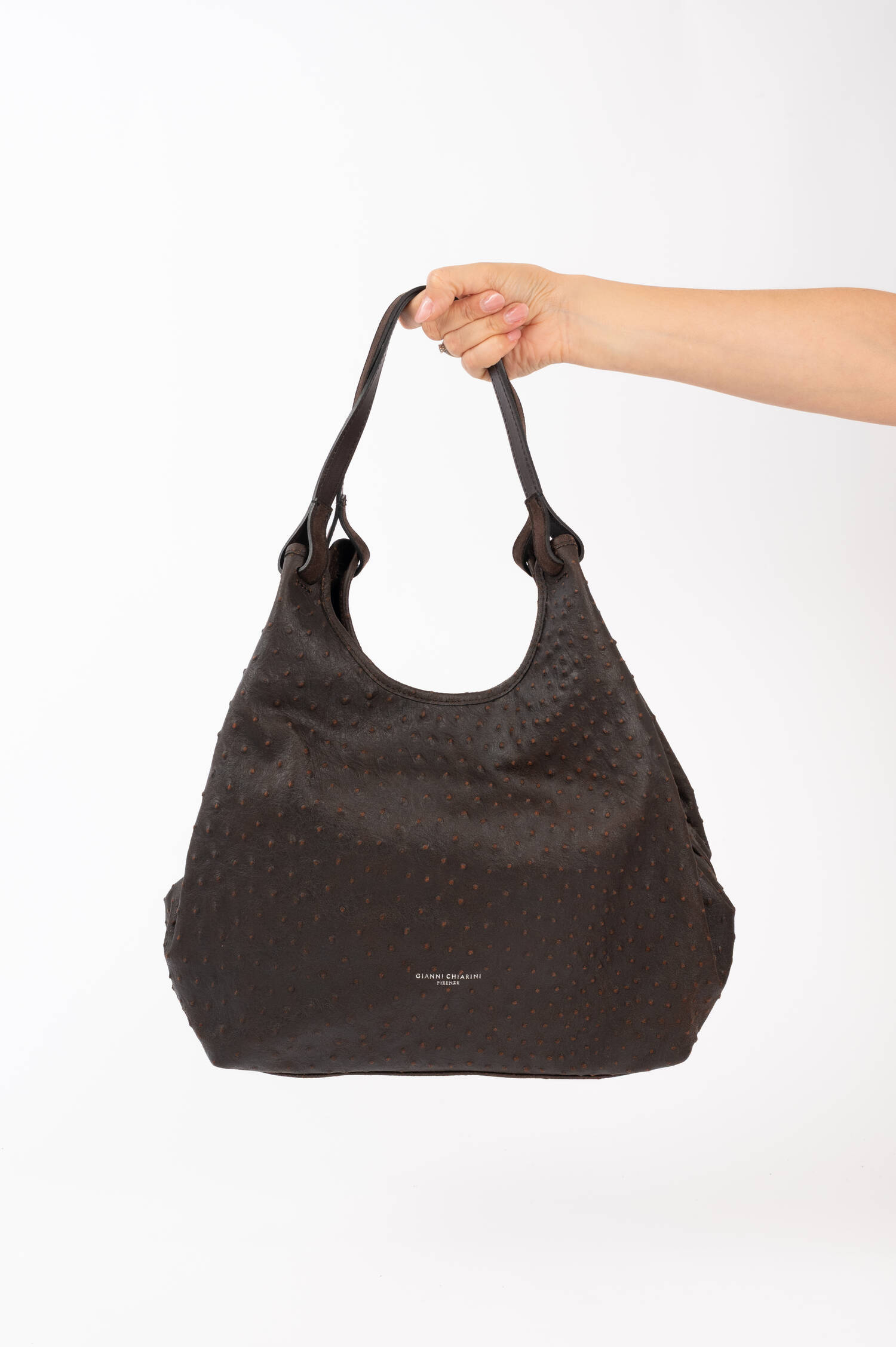 Ledertasche DUA in Dunkelbraun
