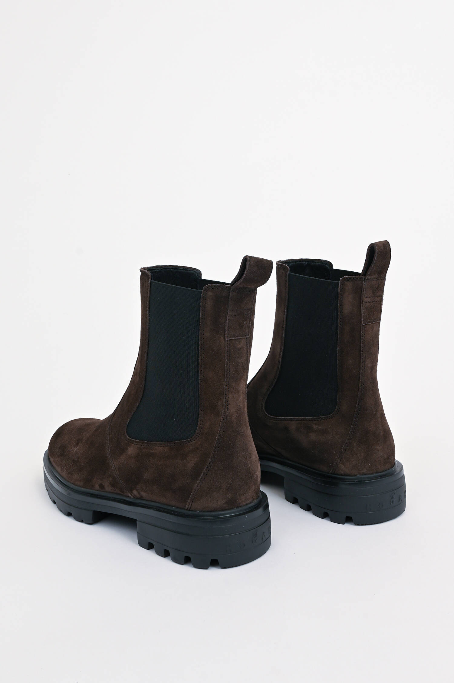 Chelsea-Boot H673 aus Veloursleder in Braun