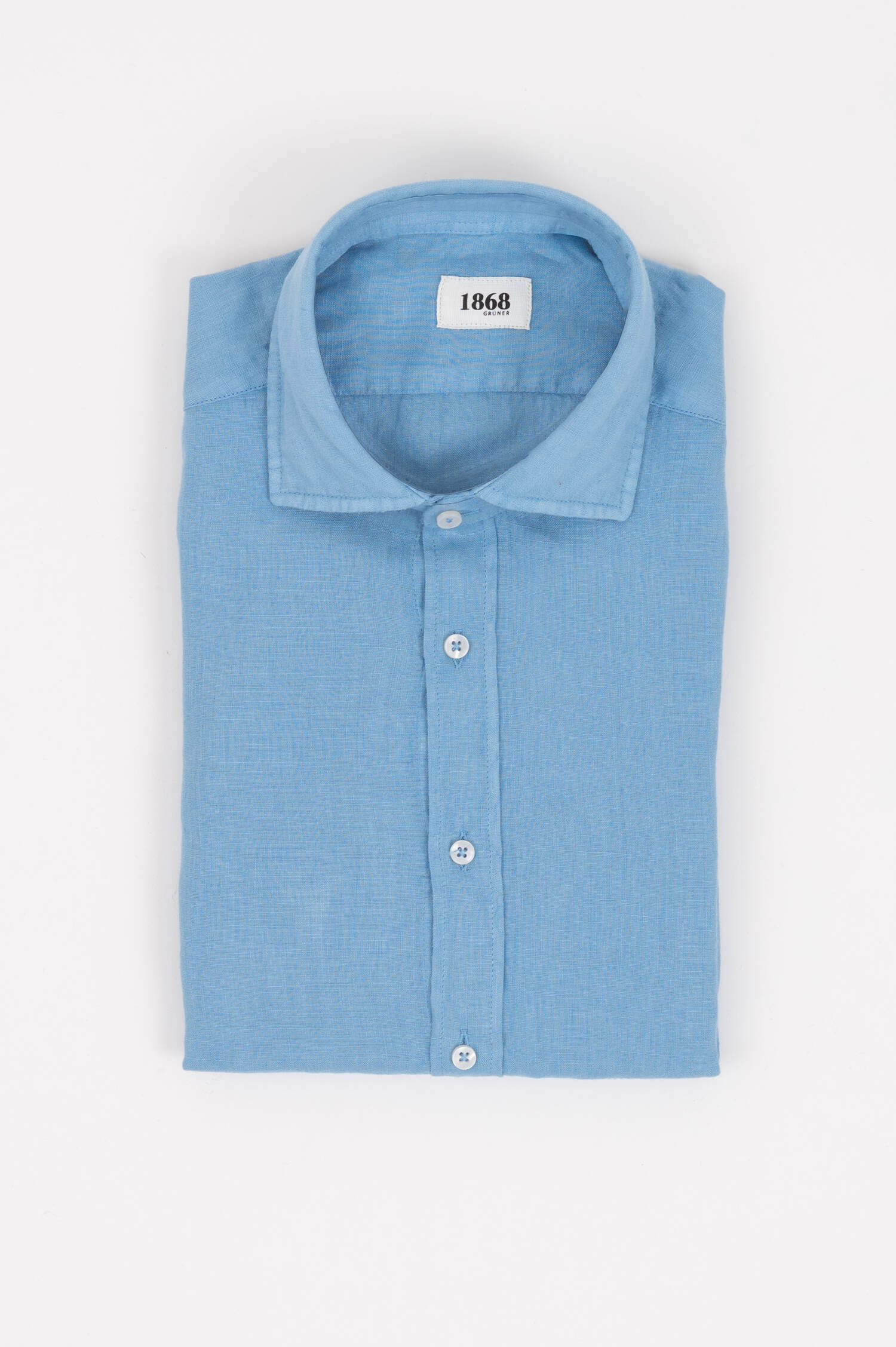 Leinenhemd BAROLO LINO in Himmelblau