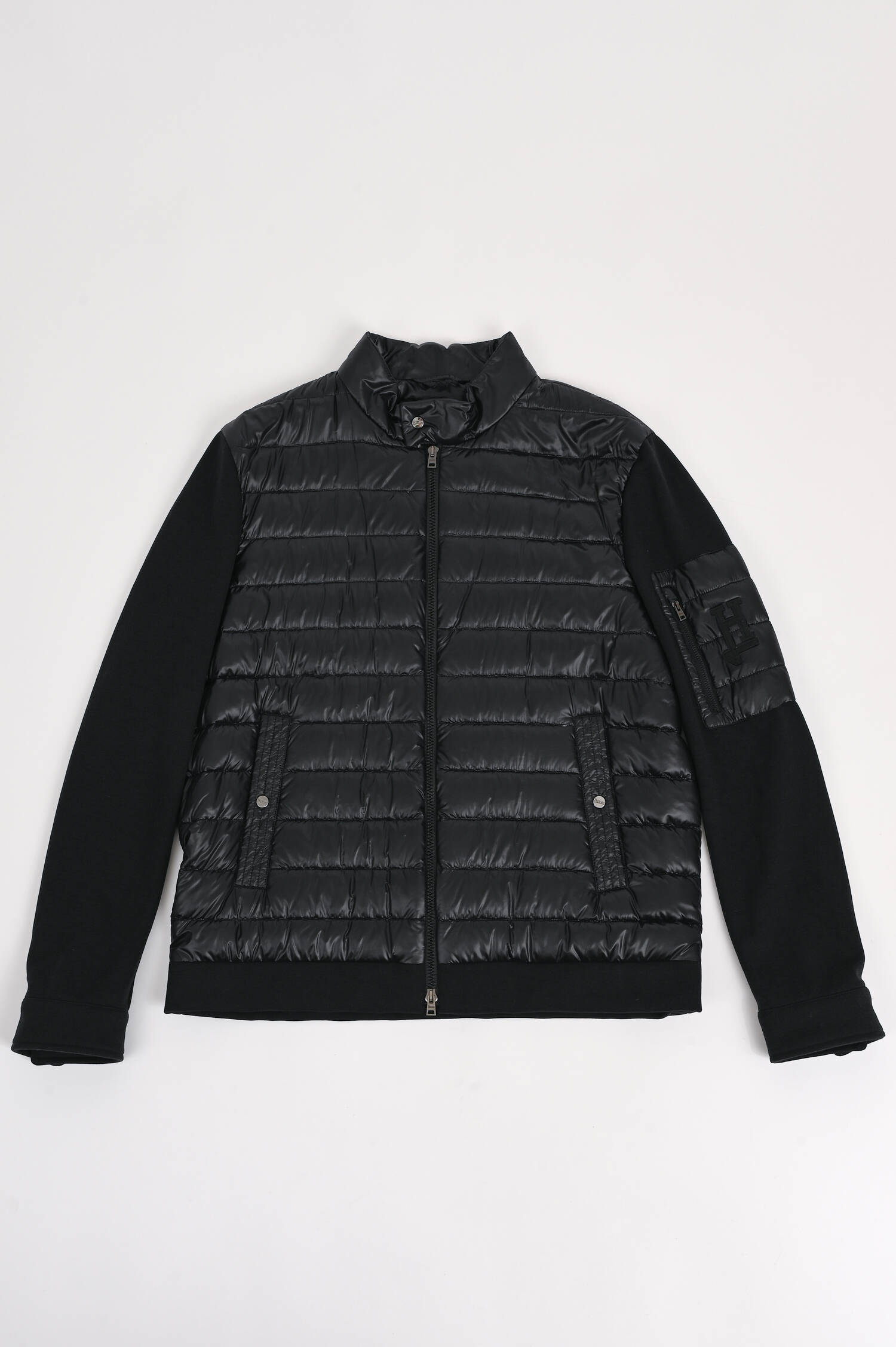 Hybrid Bomberjacke in Schwarz