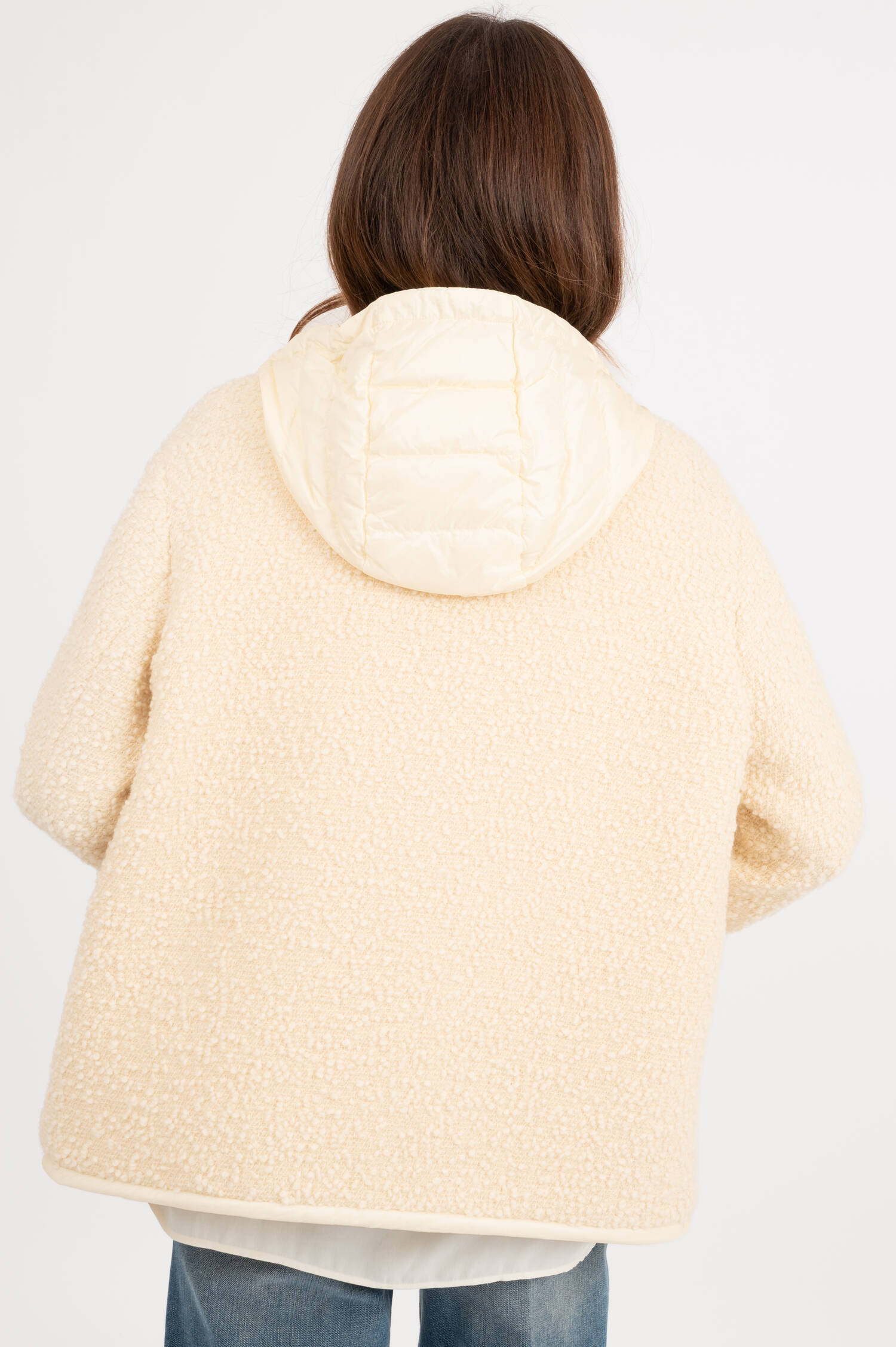 2-in-1 Jacke in Creme