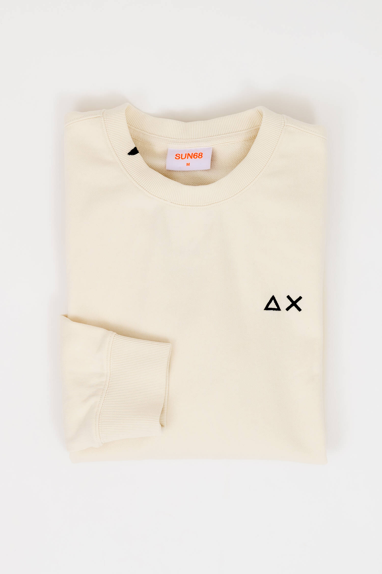 Sweater mit Stick in Creme