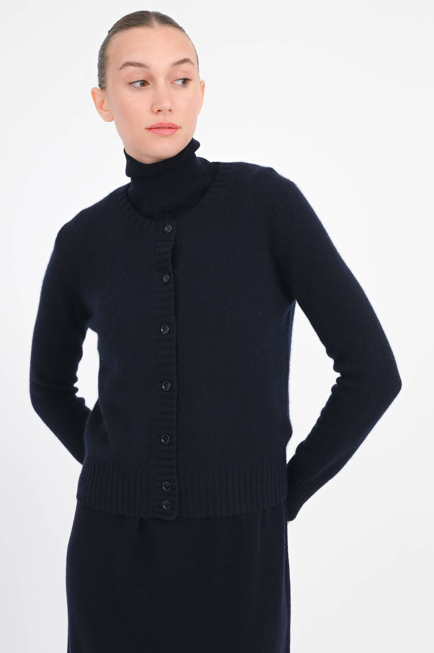 Strickweste aus Cashmere in Navy