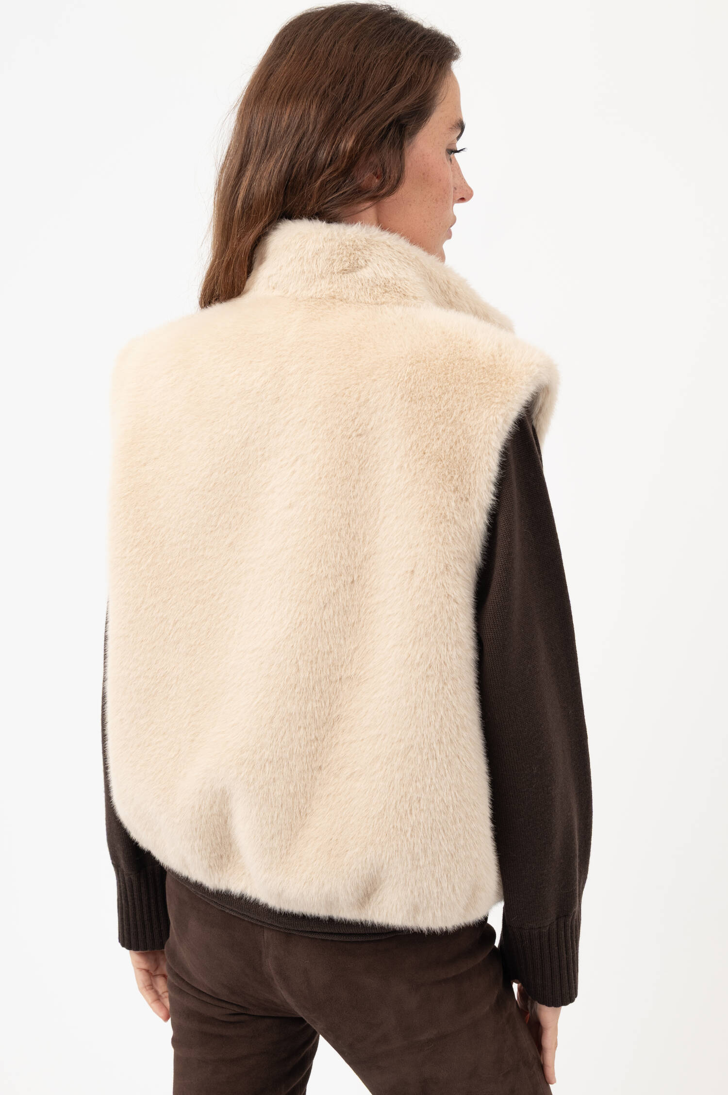 Teddy-Gilet in Beige Teddy-Gilet in Beige