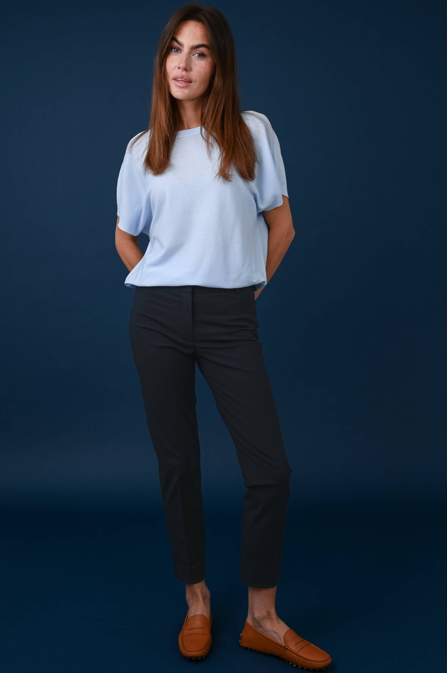 Stoffhose ALINEL in Navy