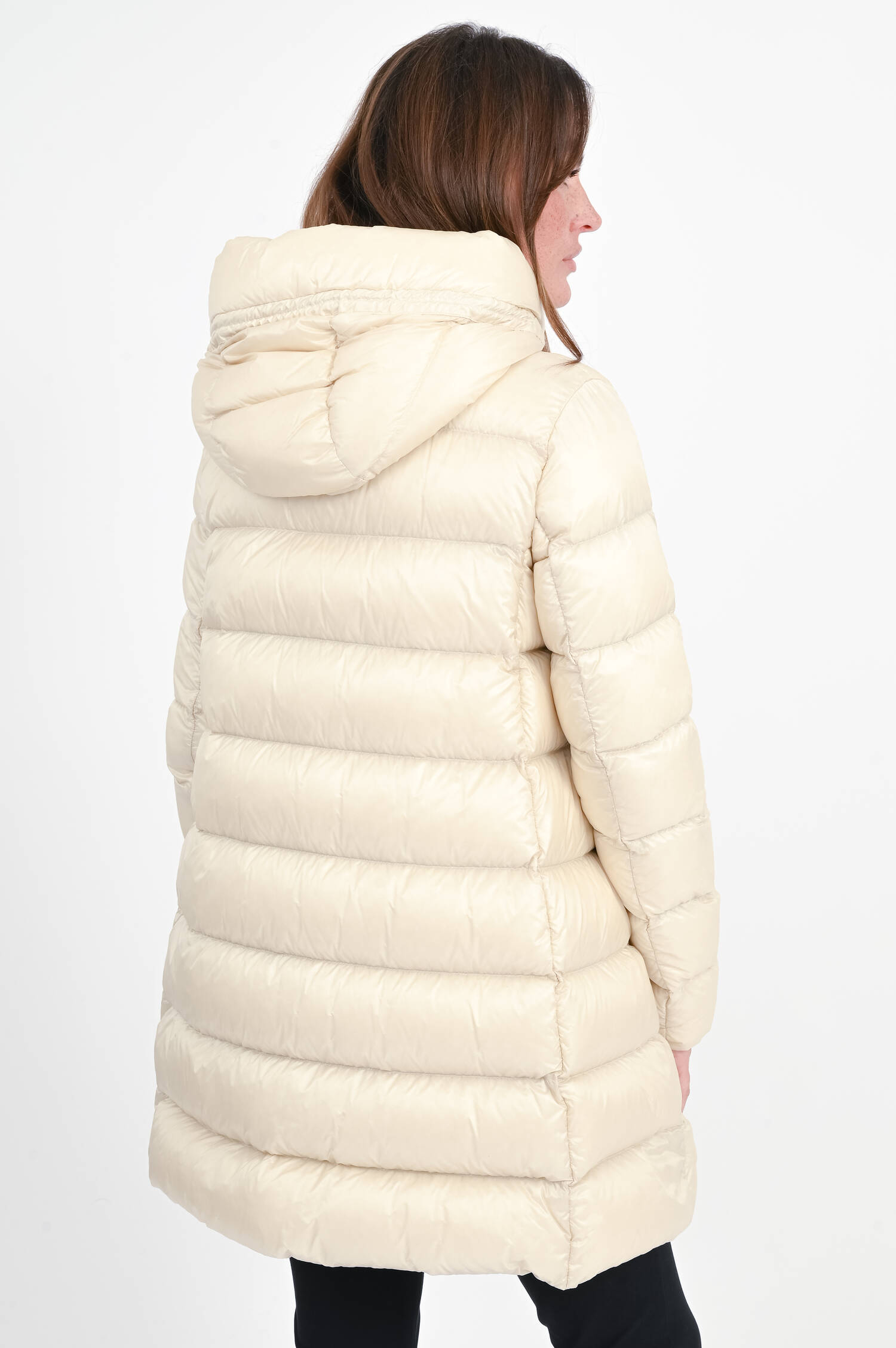 Kurzmantel SUYENNE mit Kapuze in Hellbeige