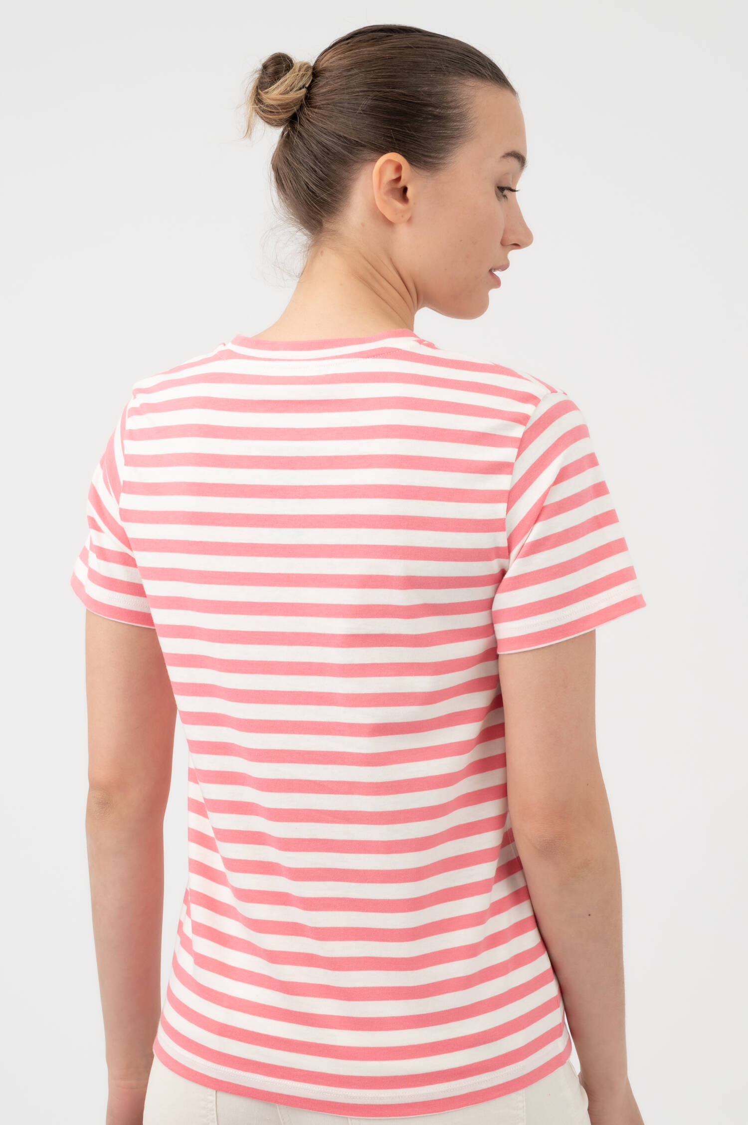 Basic Ringel T-Shirt in Peonypink