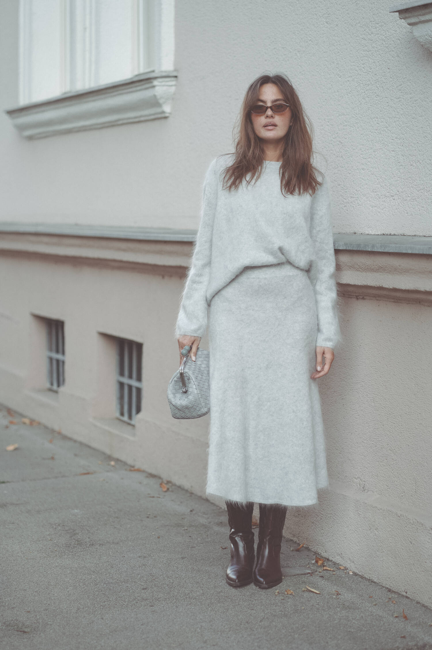 Brushed Cashmere Rock in Hellgrau Brushed Cashmere Rock in Hellgrau