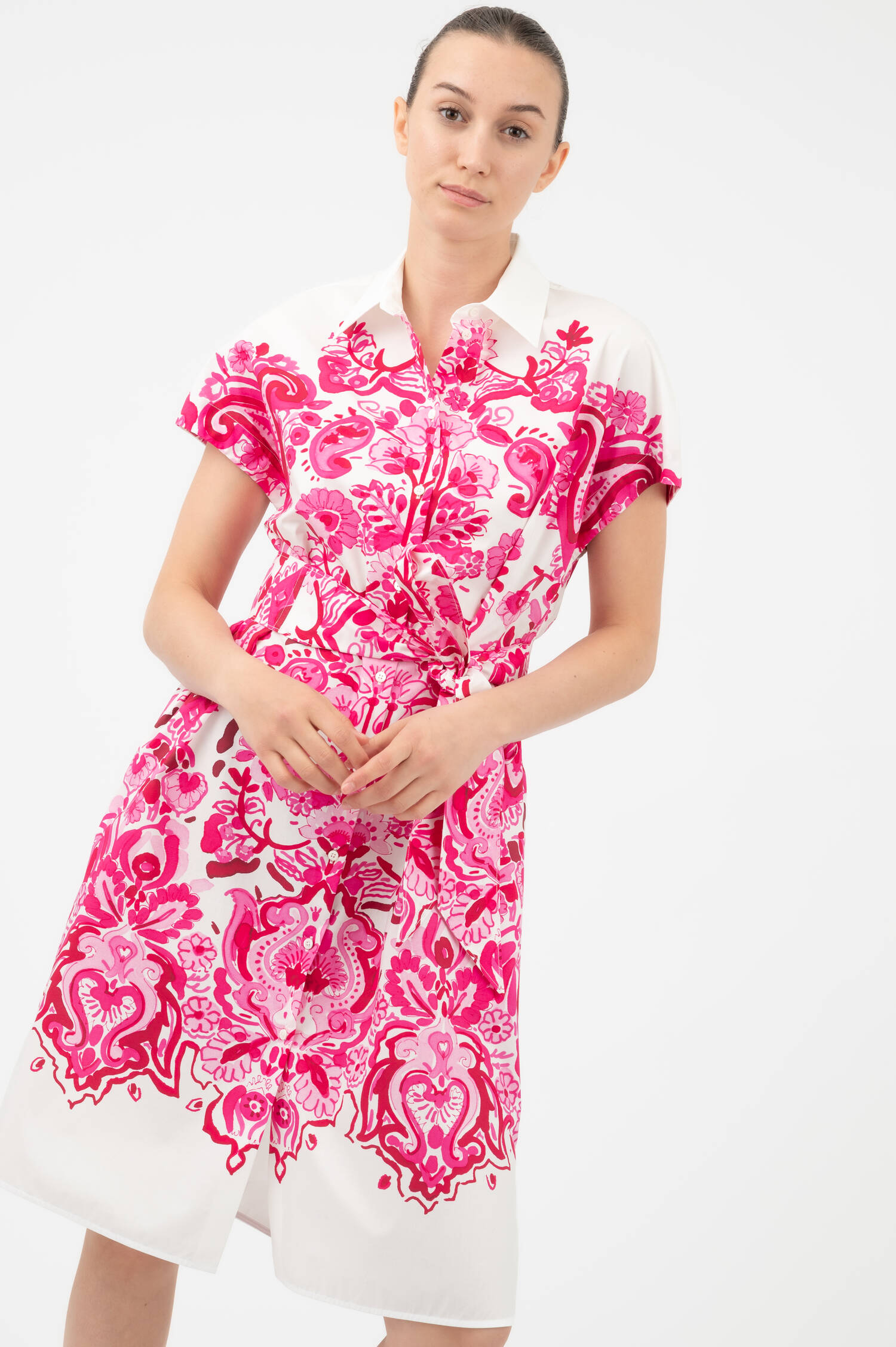 Hemdblusenkleid PETRONELLA in Pink