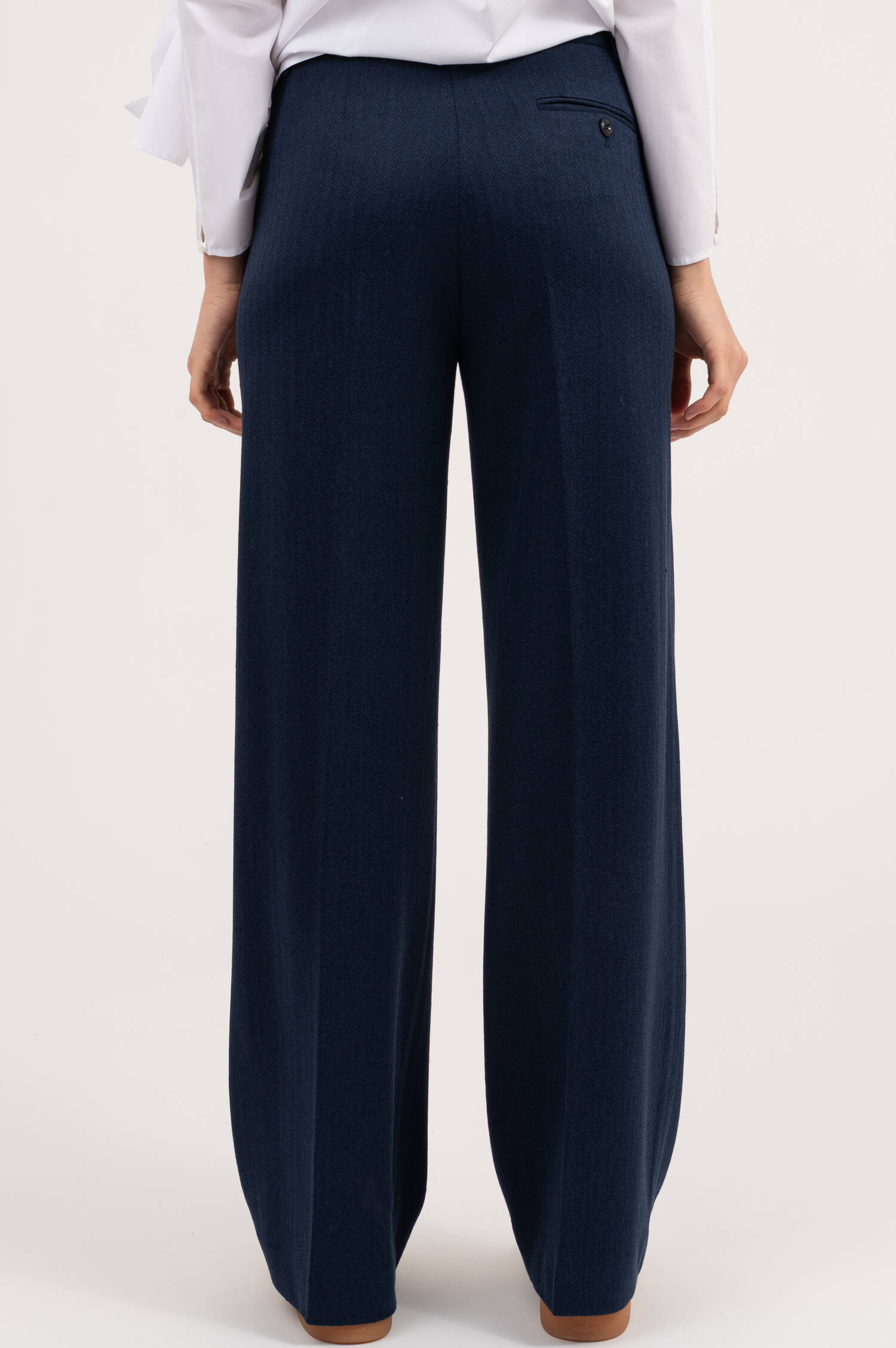 Wide Leg Hose in Dunkelblau Wide Leg Hose in Dunkelblau