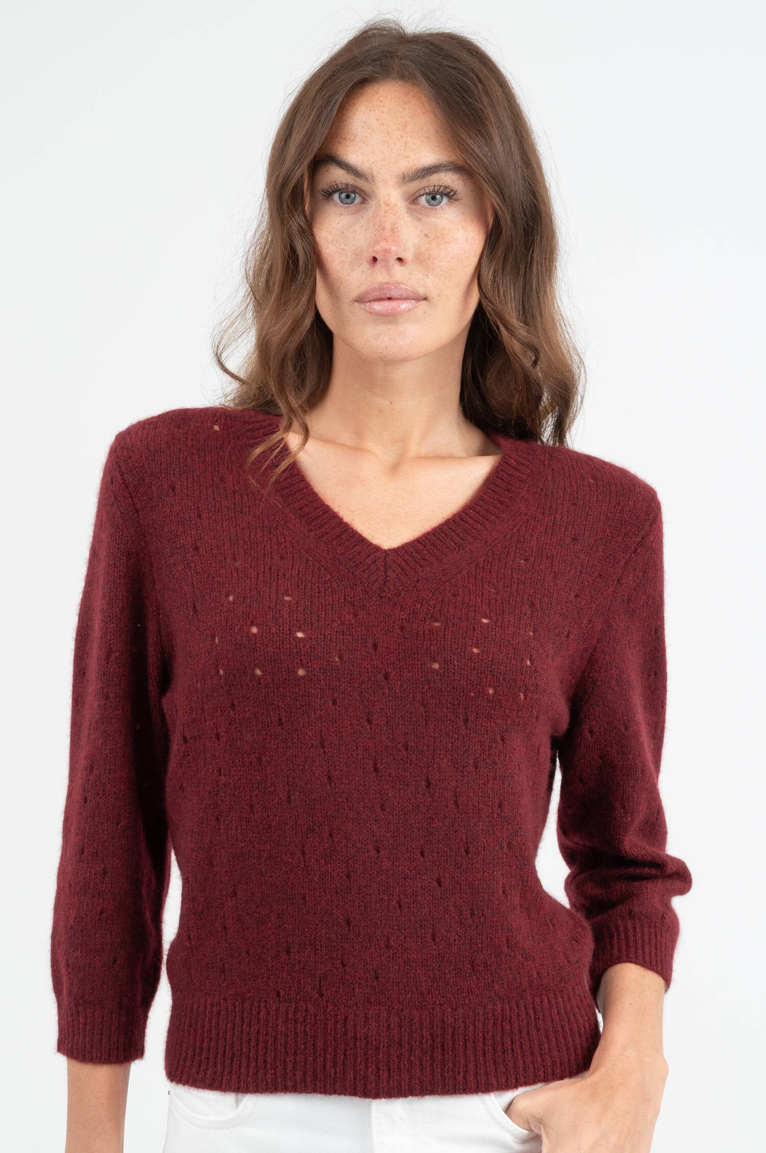 Cashmere Pullover in Bordeaux Cashmere Pullover in Bordeaux
