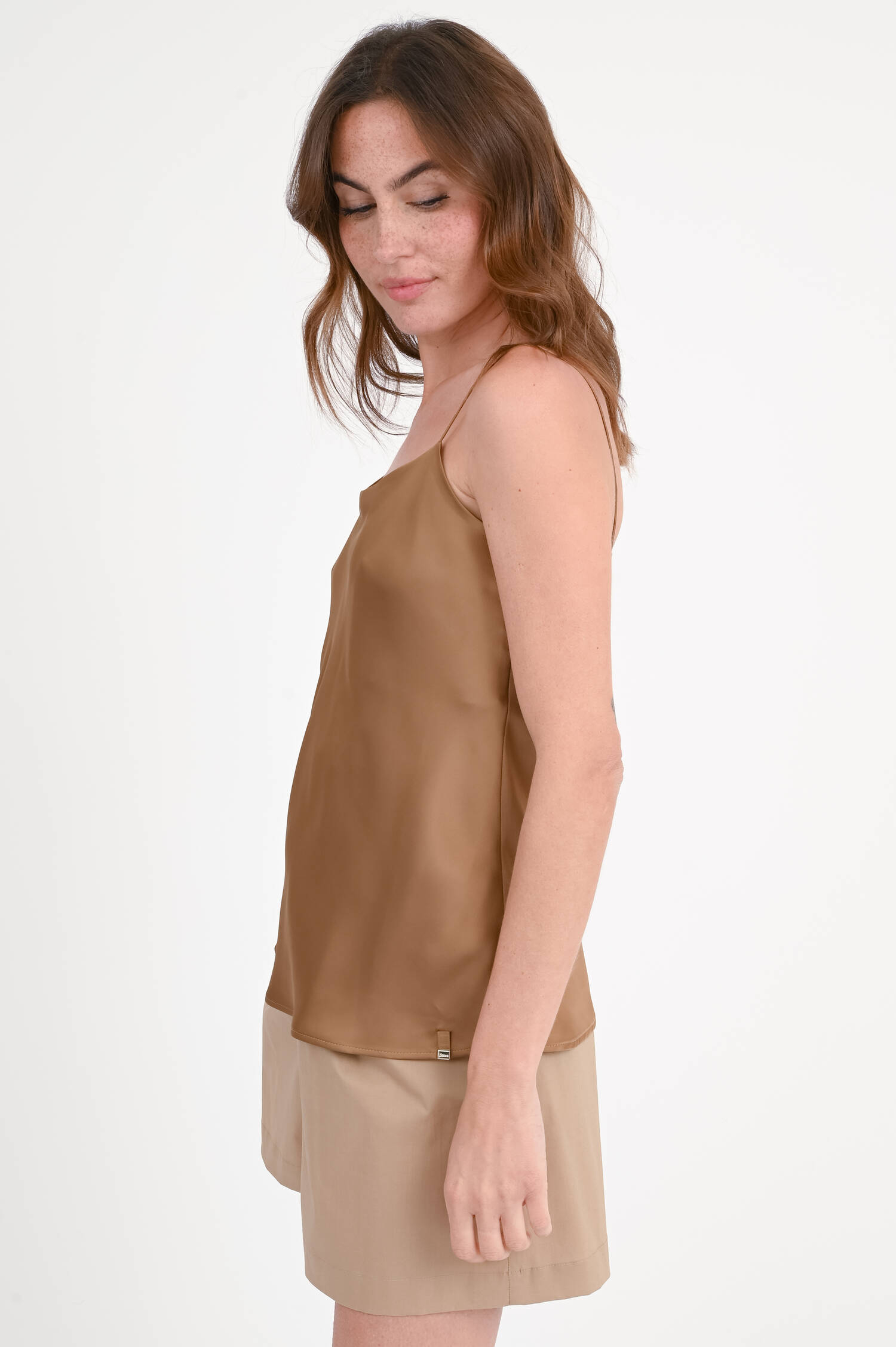  Satin-Top in Camel