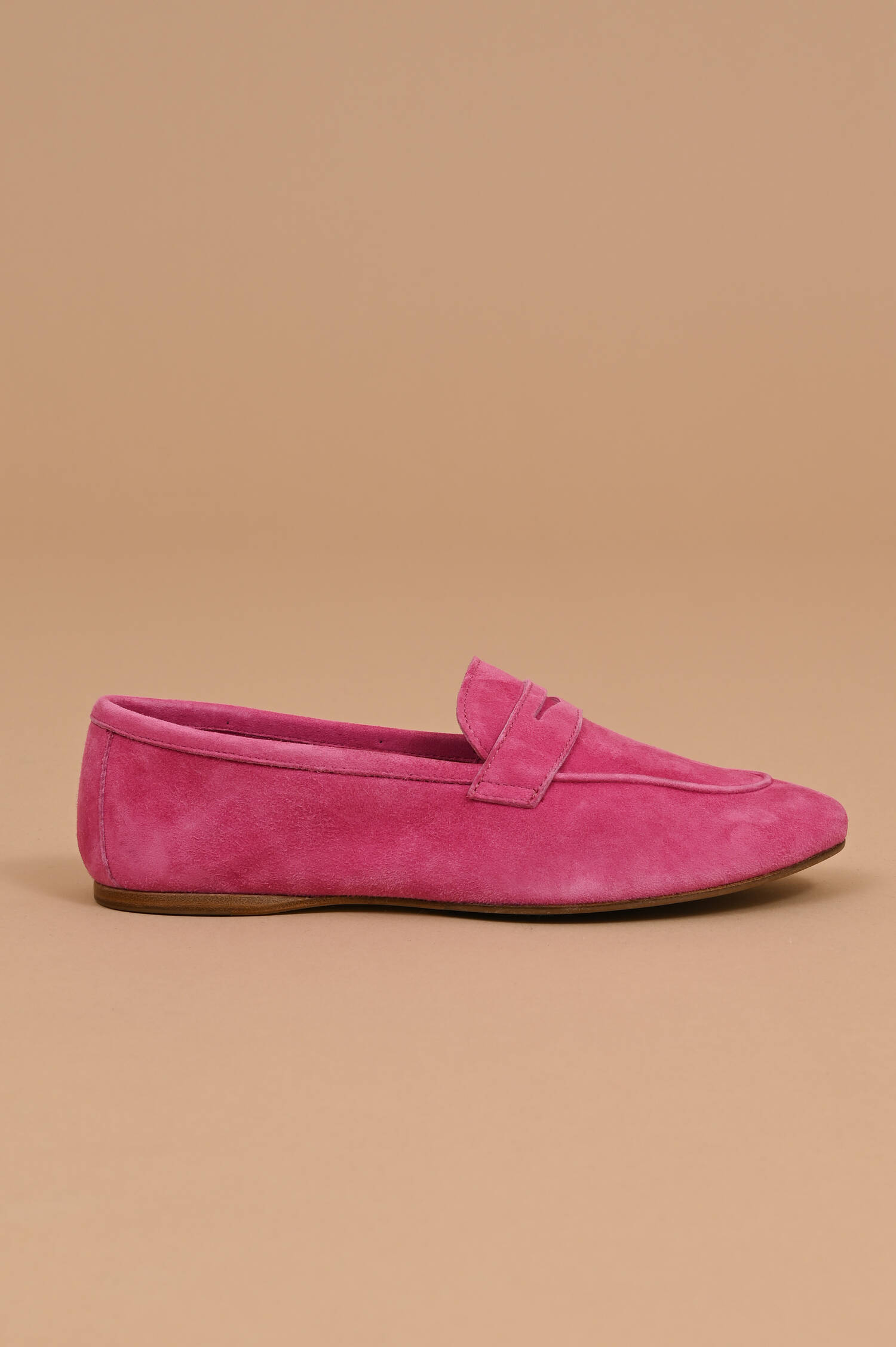 Veloursleder-Loafer in Fuxiapink Veloursleder-Loafer in Fuxiapink