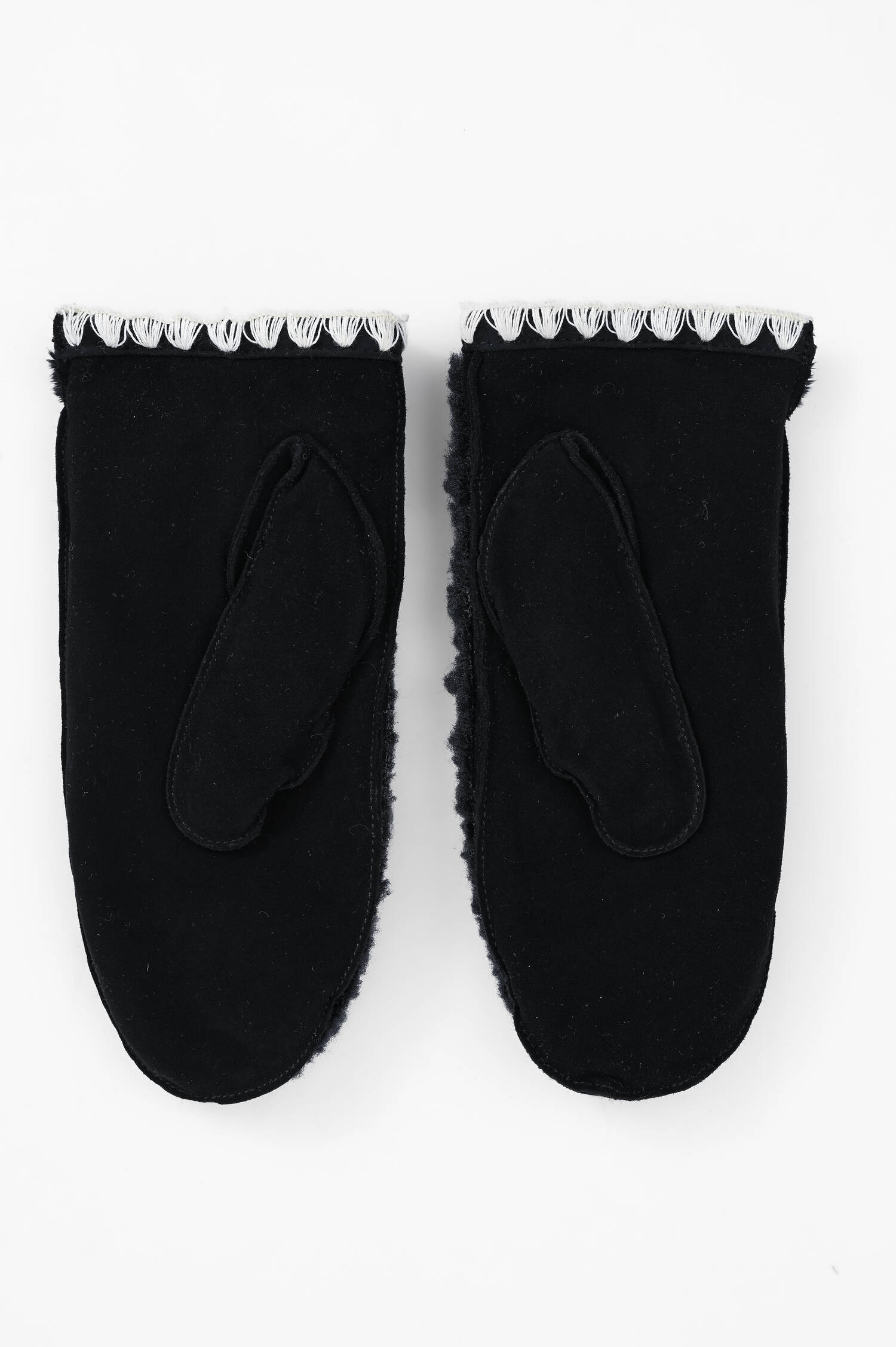 Fäustlinge SCALLOPED in Black Fäustlinge SCALLOPED in Black