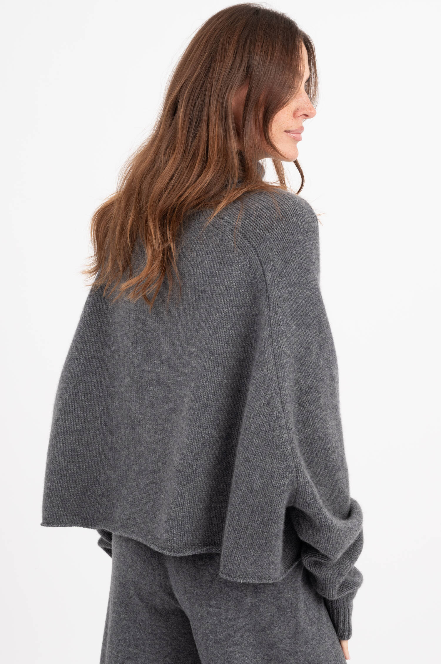 Cashmere-Rollkragen CATHIE in Graphite