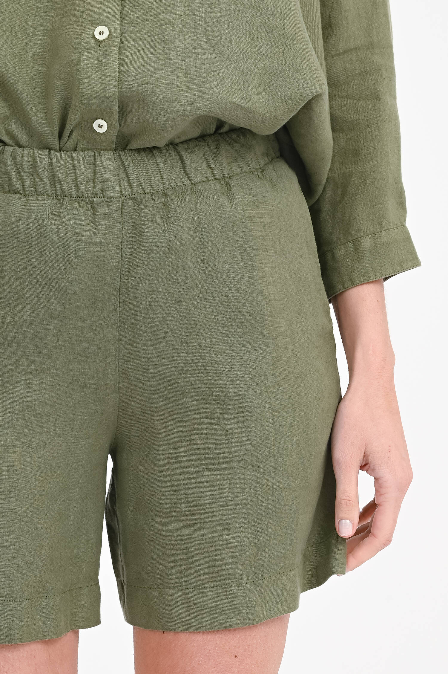 Leinenshorts SIRIO in Olive Leinenshorts SIRIO in Olive