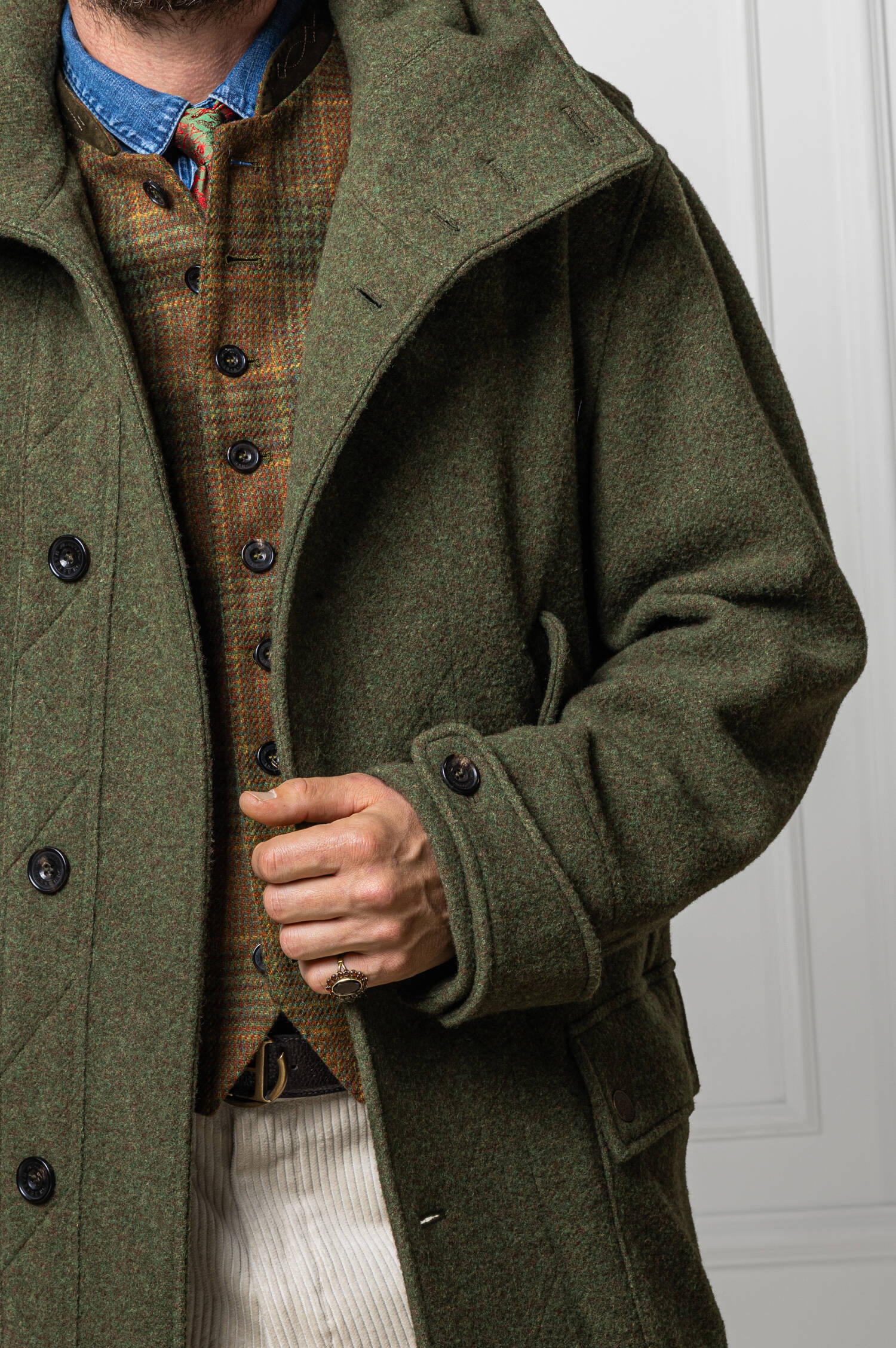 Woll-Parka SIGISUND in Grün Woll-Parka SIGISUND in Grün